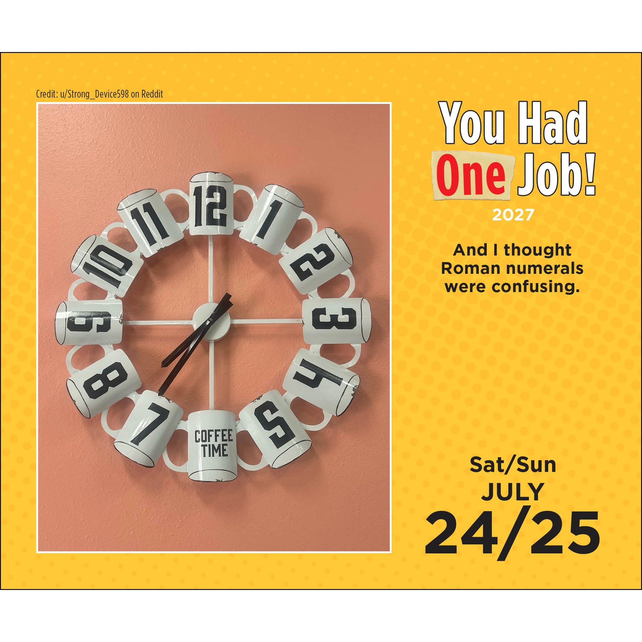 You Had One Job 2027 Box Calendar