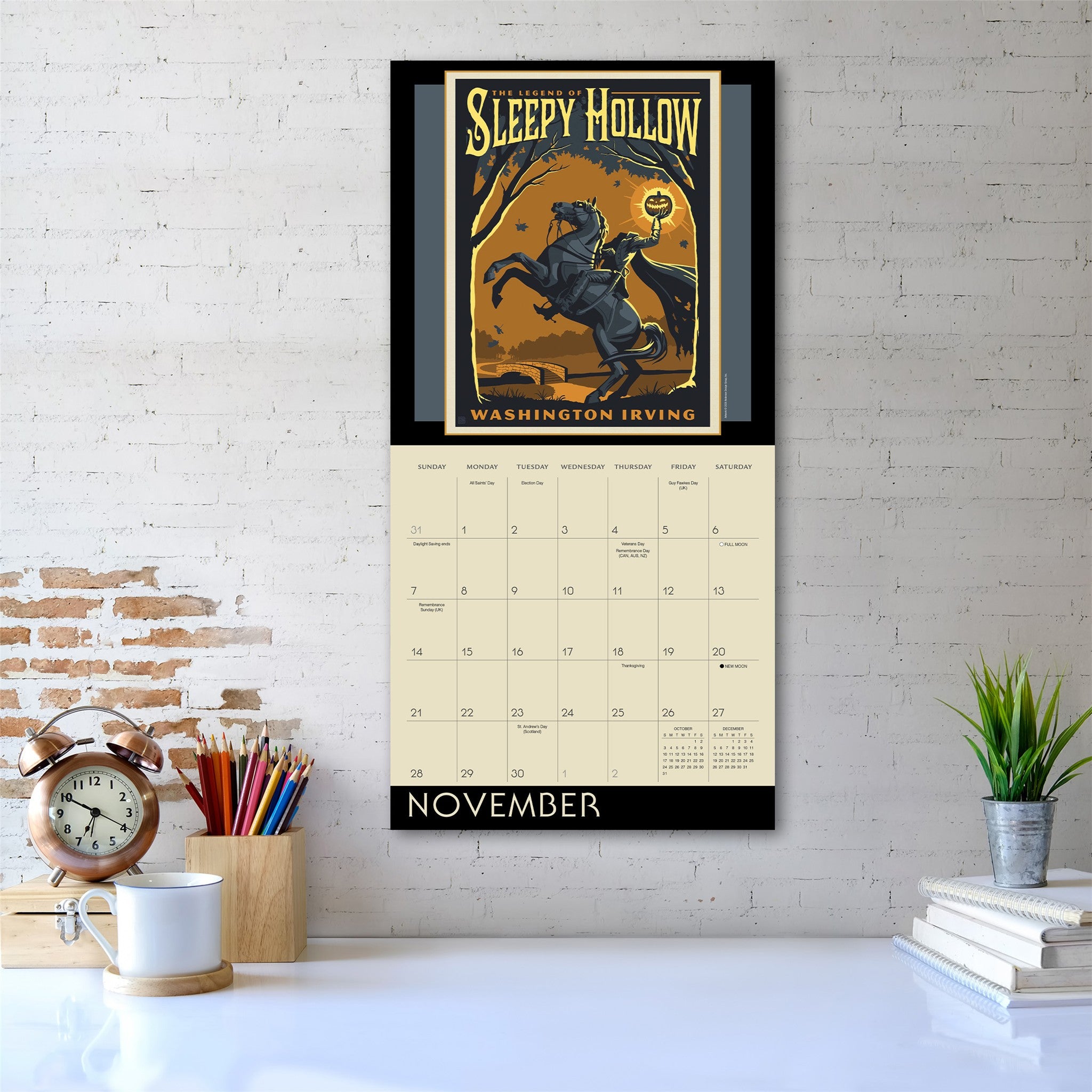 Classic Illustrated Tales: Mysteries & Monsters 2027 Wall Calendar - Online Only