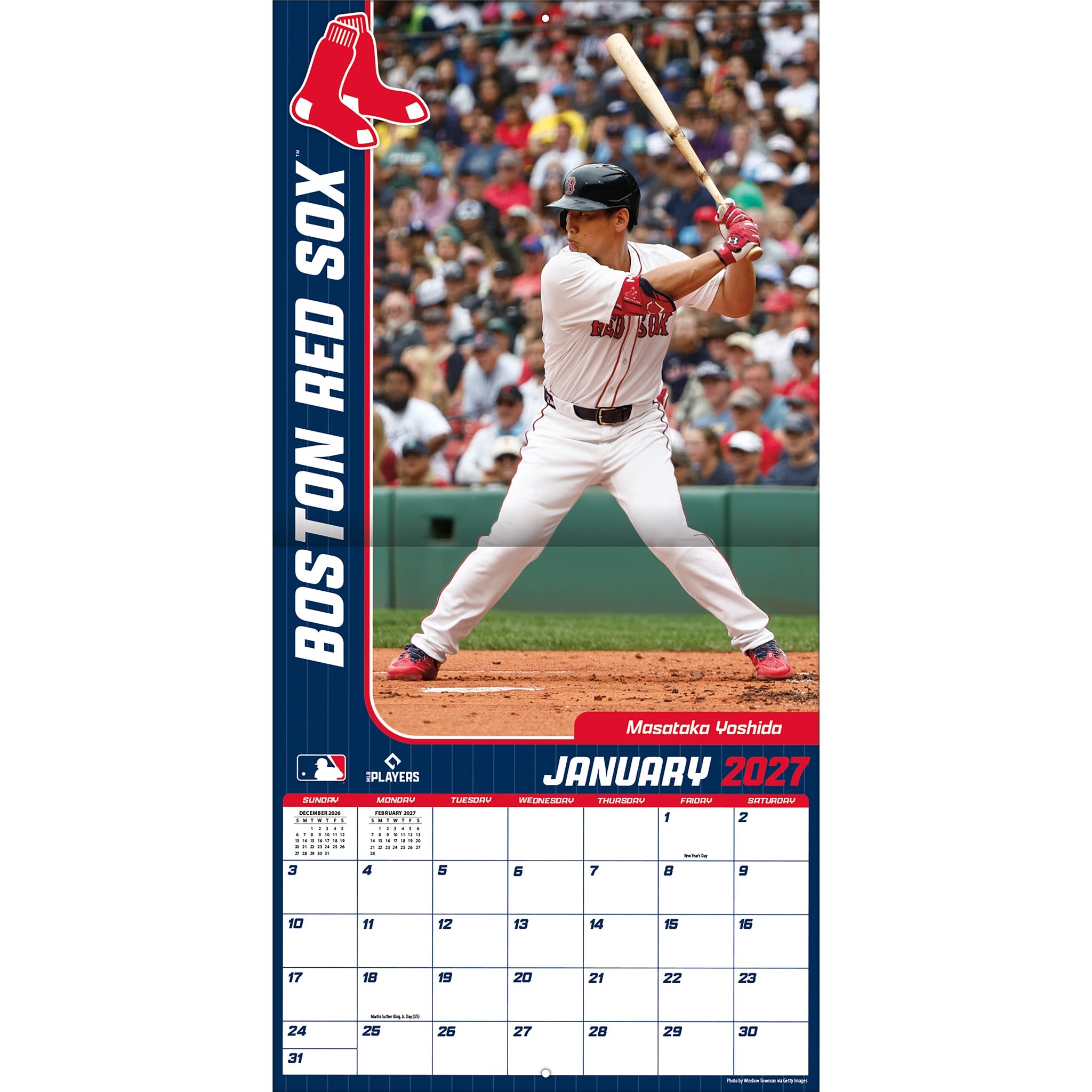 MLB Boston Red Sox 2027 Wall Calendar