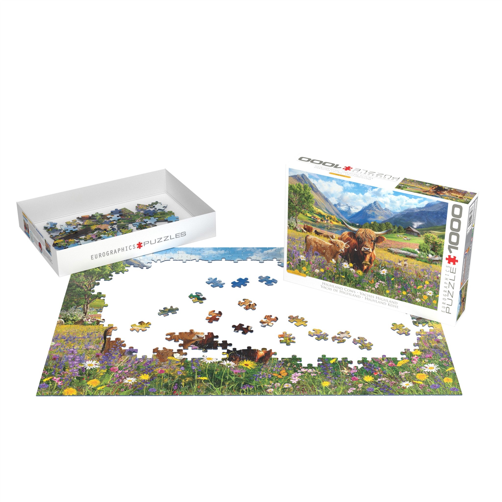 Highland Cows 1000 Piece Puzzle