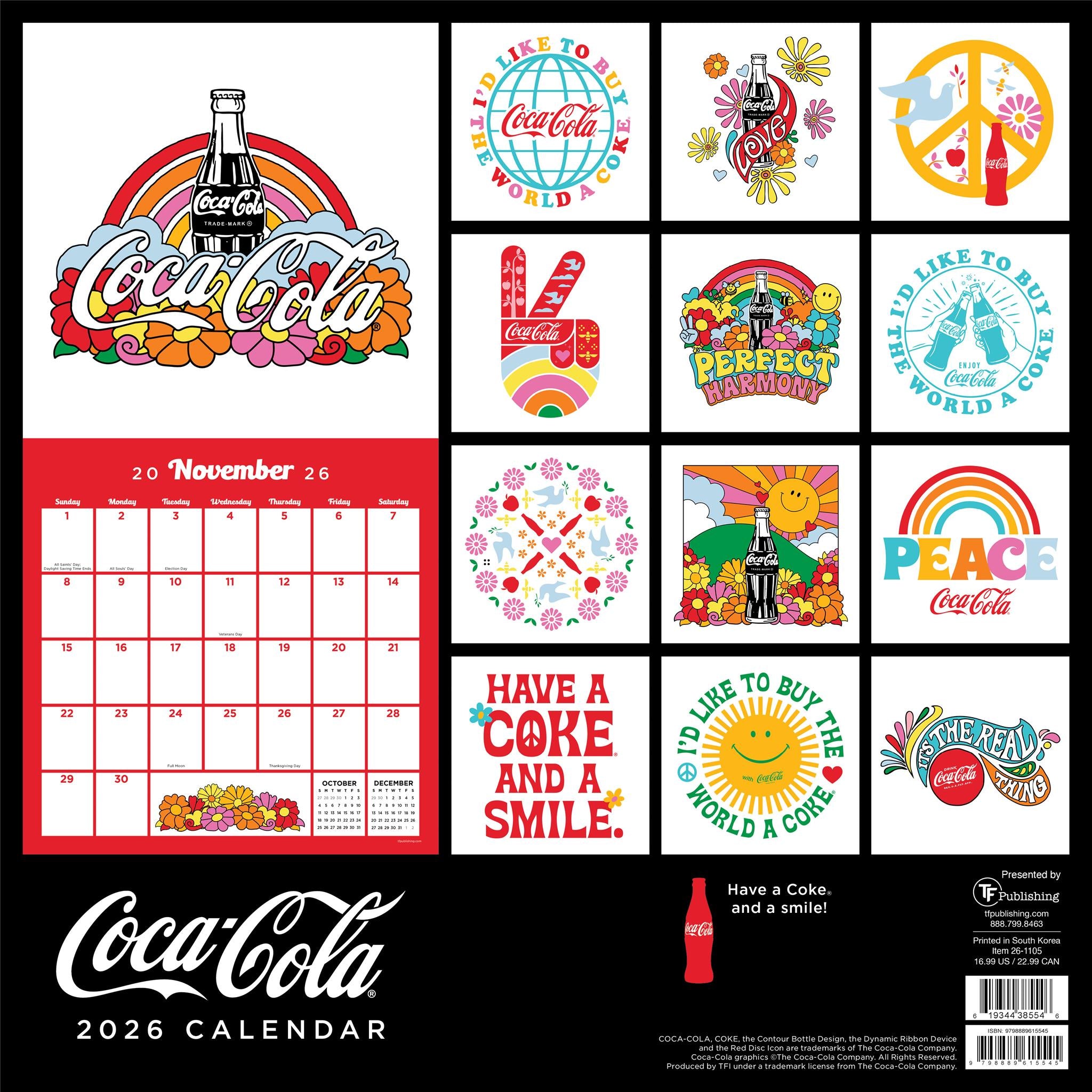 Coke: Harmony 2026 Wall Calendar - Online Only