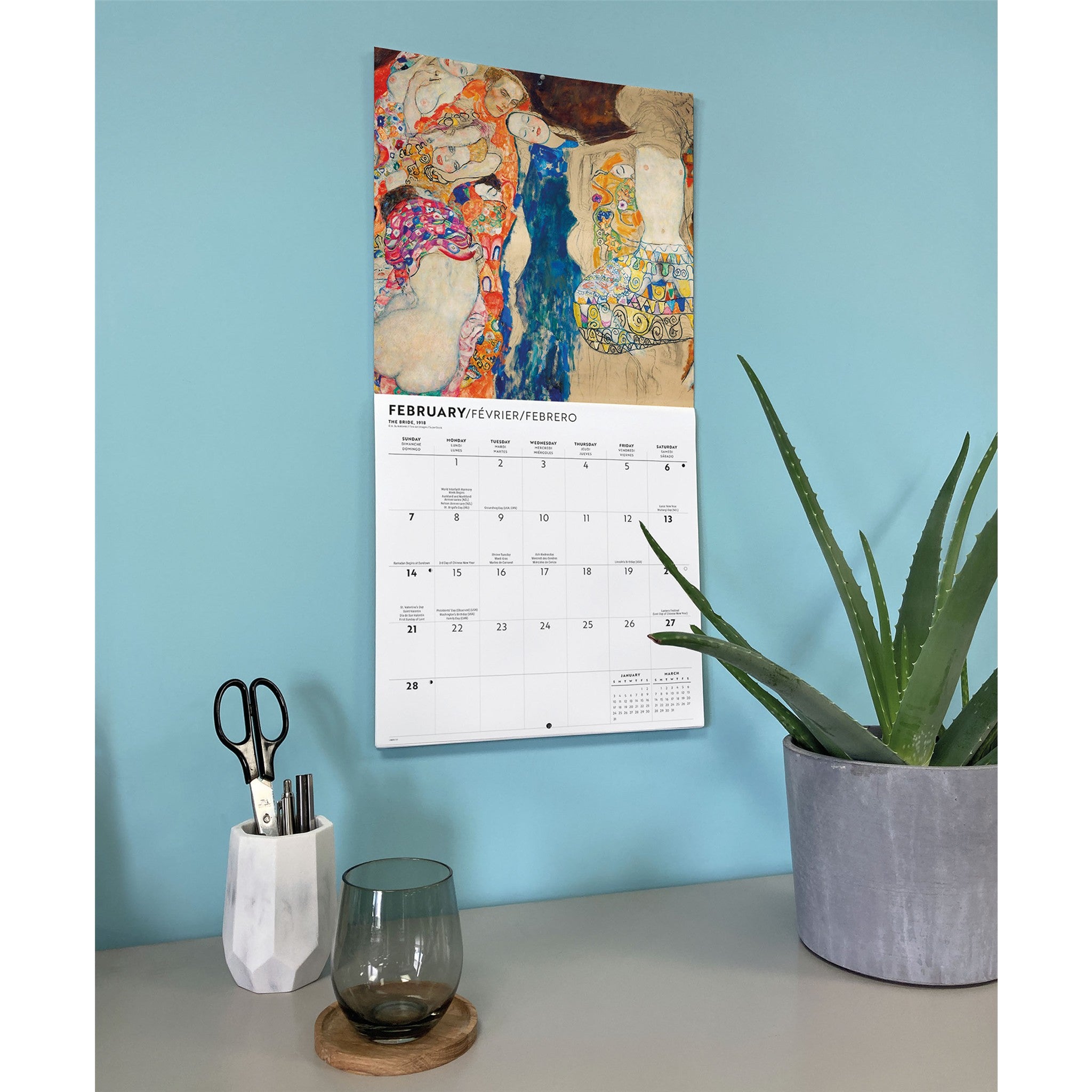 Klimt 2027 Wall Calendar