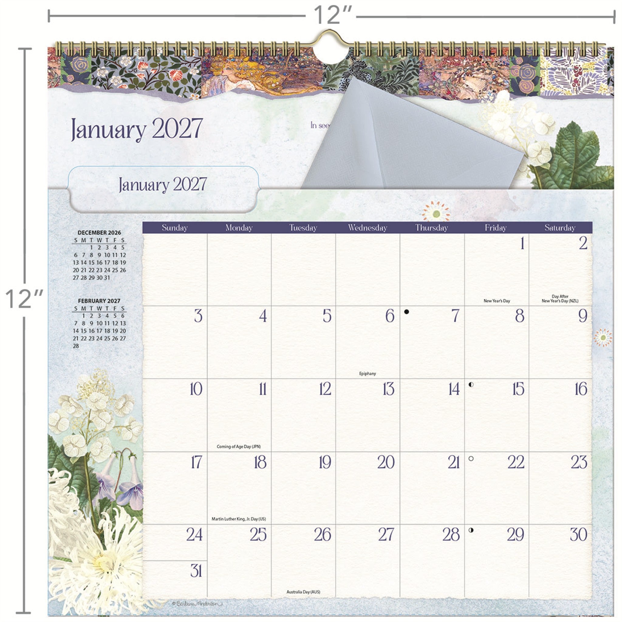 Botanical Gardens File It 2027 Wall Calendar - Online Only