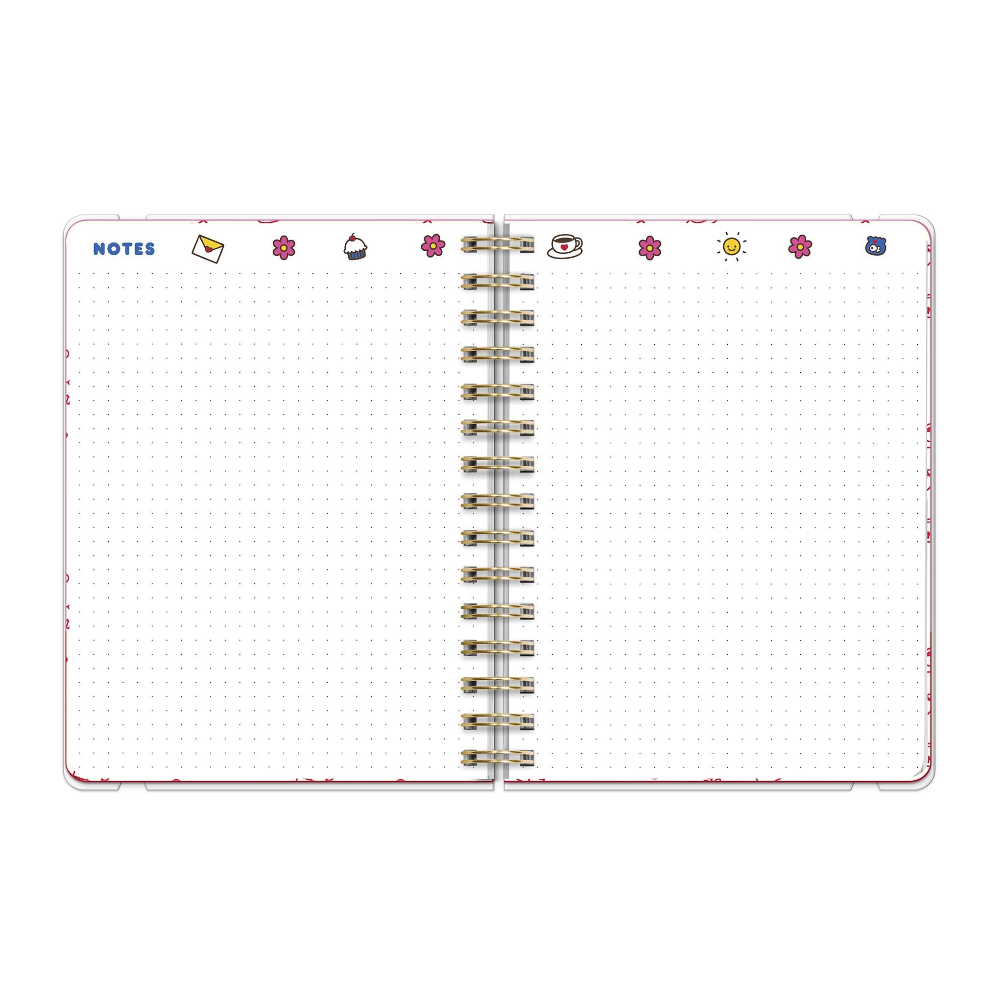 Hello Kitty Playful Pink Deluxe 2025-2026 Planner Calendar