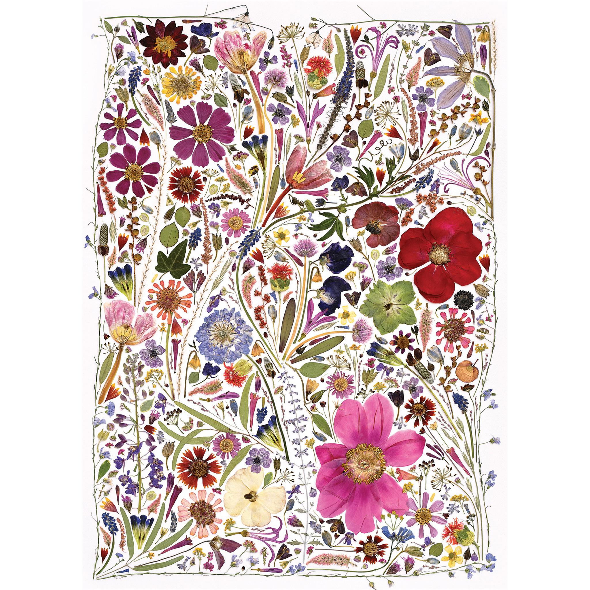 Flower Press Spring 1000 Piece Puzzle by Cobble Hill | Calendar Club
