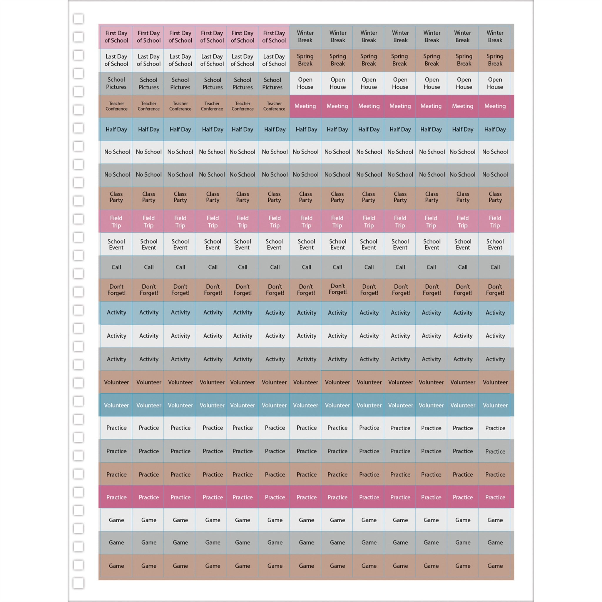 Watercolor Wonder 2026-2027 Engagement Calendar