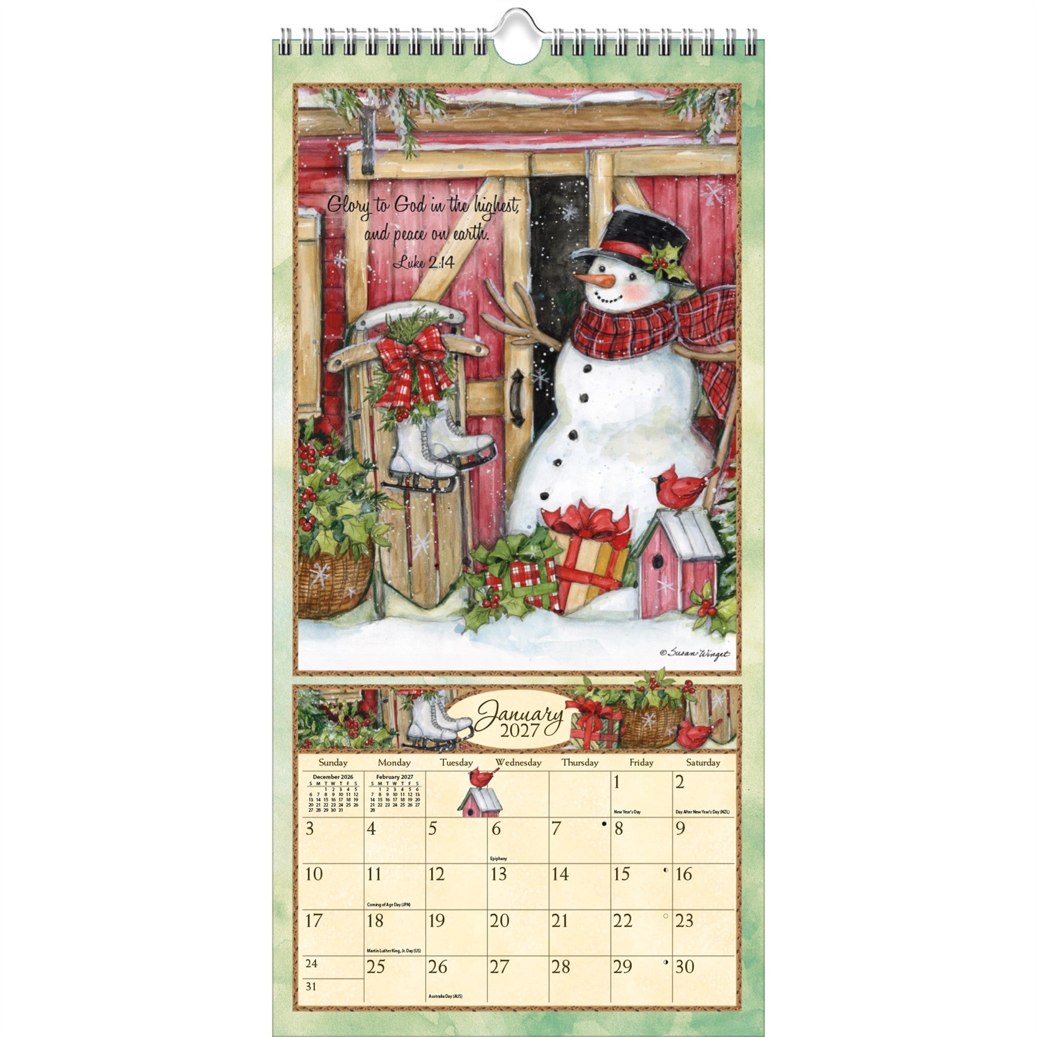 Bountiful Blessings 2027 Slim Calendar - Online Only