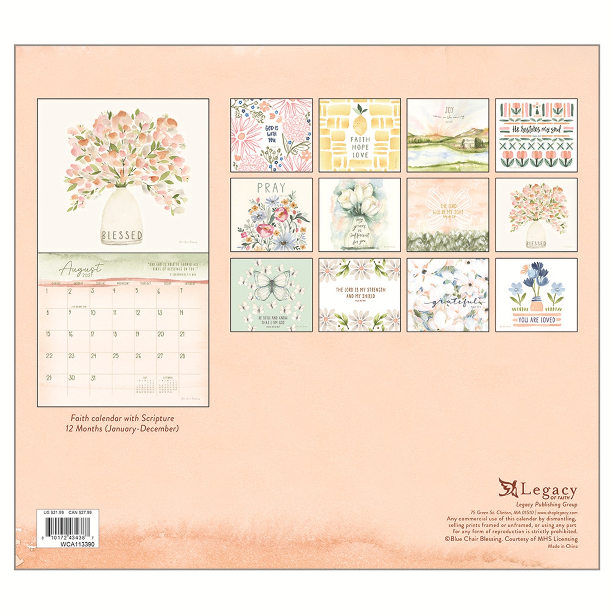 Grace Upon Grace 2027 Wall Calendar - Online Only