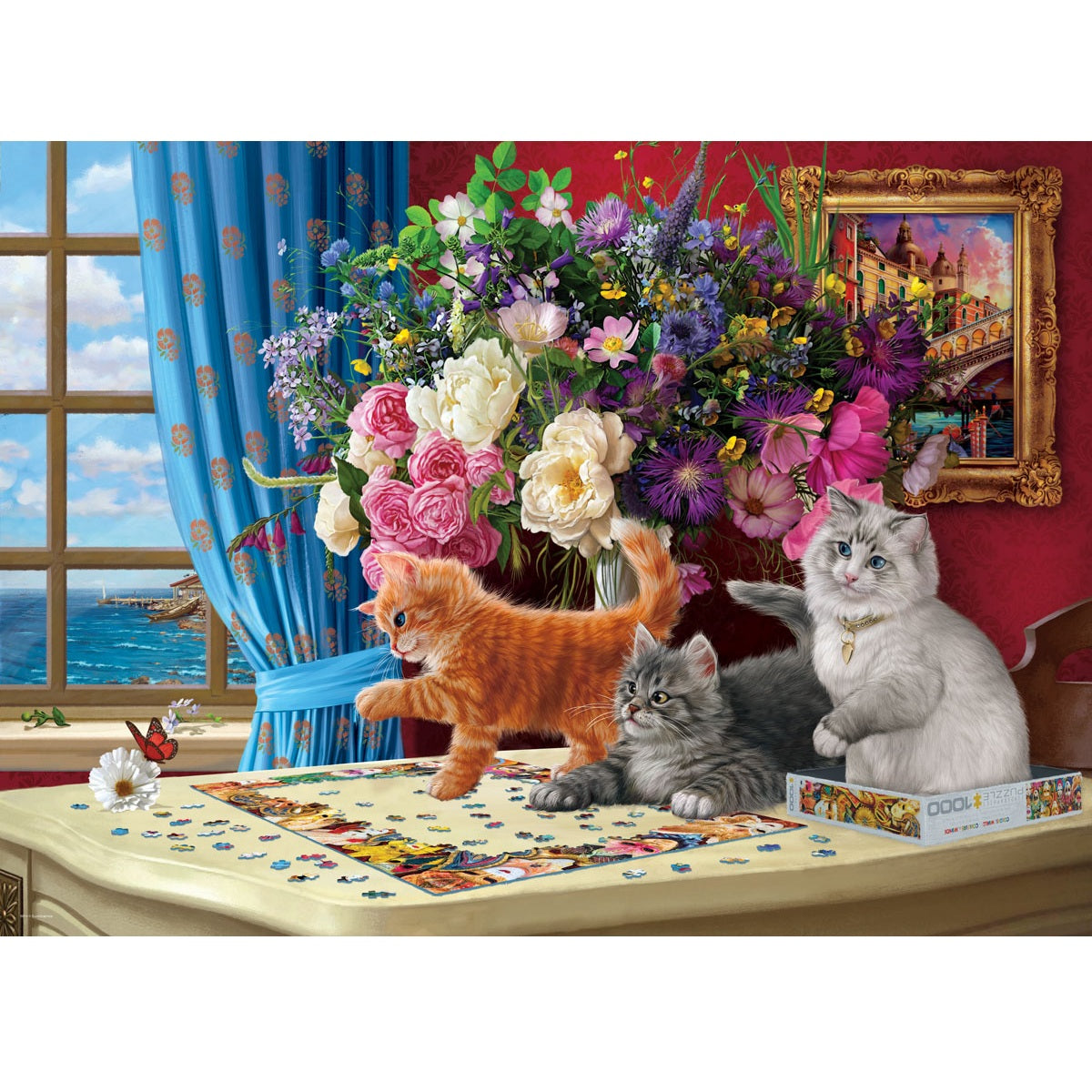 Puzzling Cats 1000 Piece Puzzle