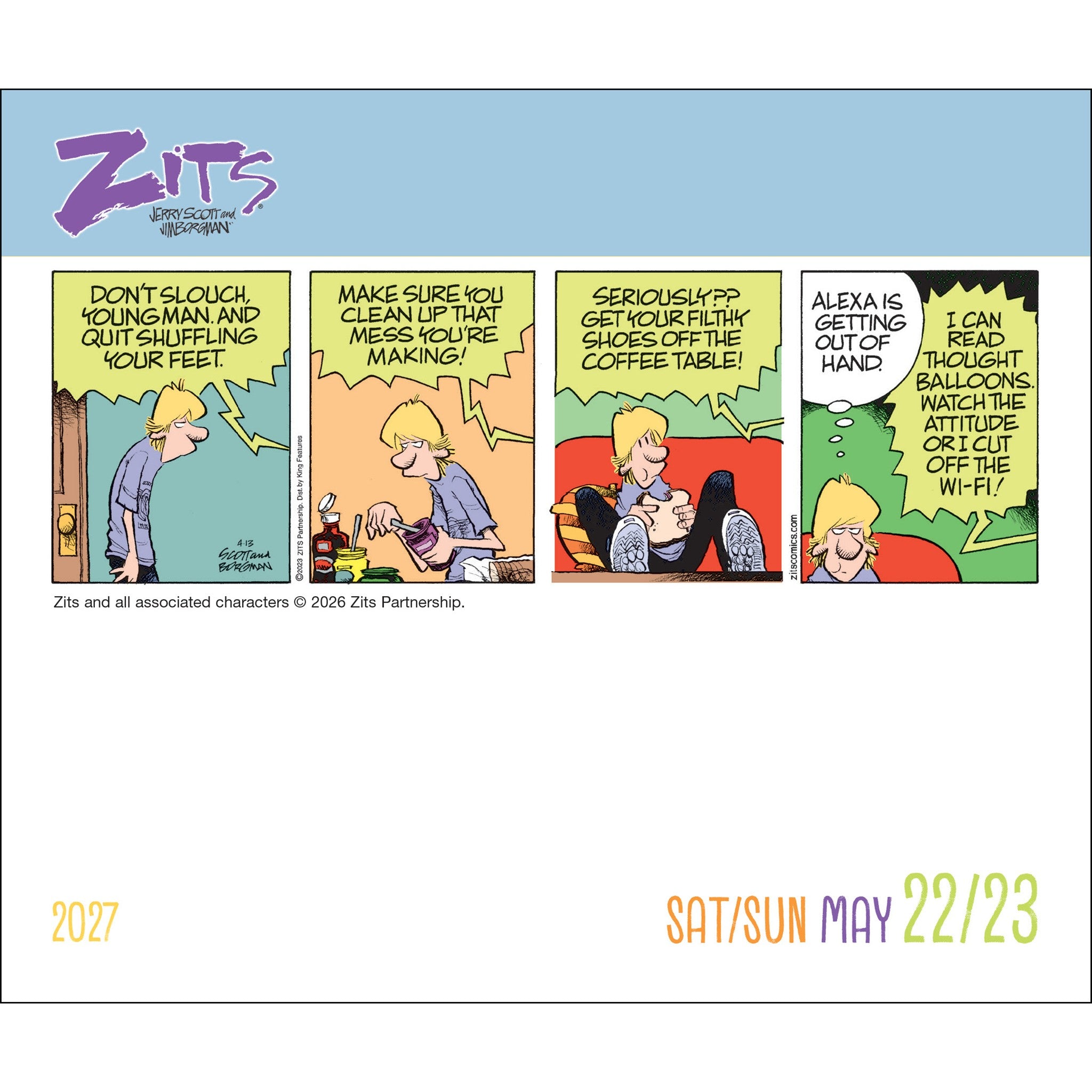 Zits 2027 Box Calendar