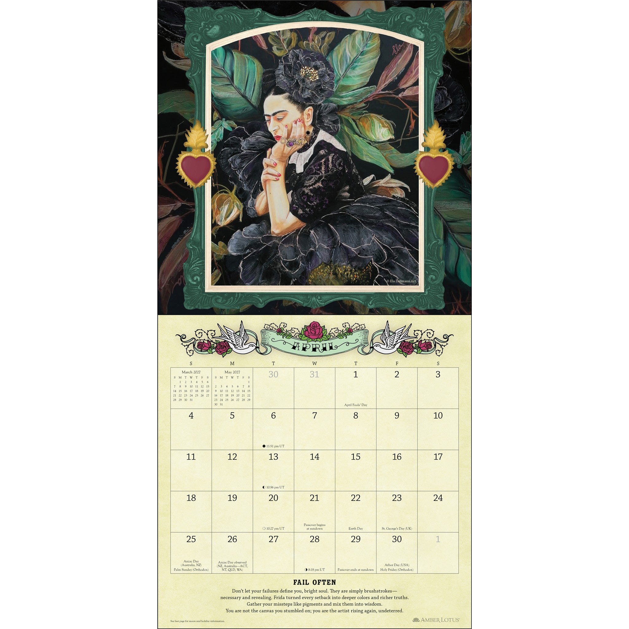 For the Love of Frida 2027 Wall Calendar