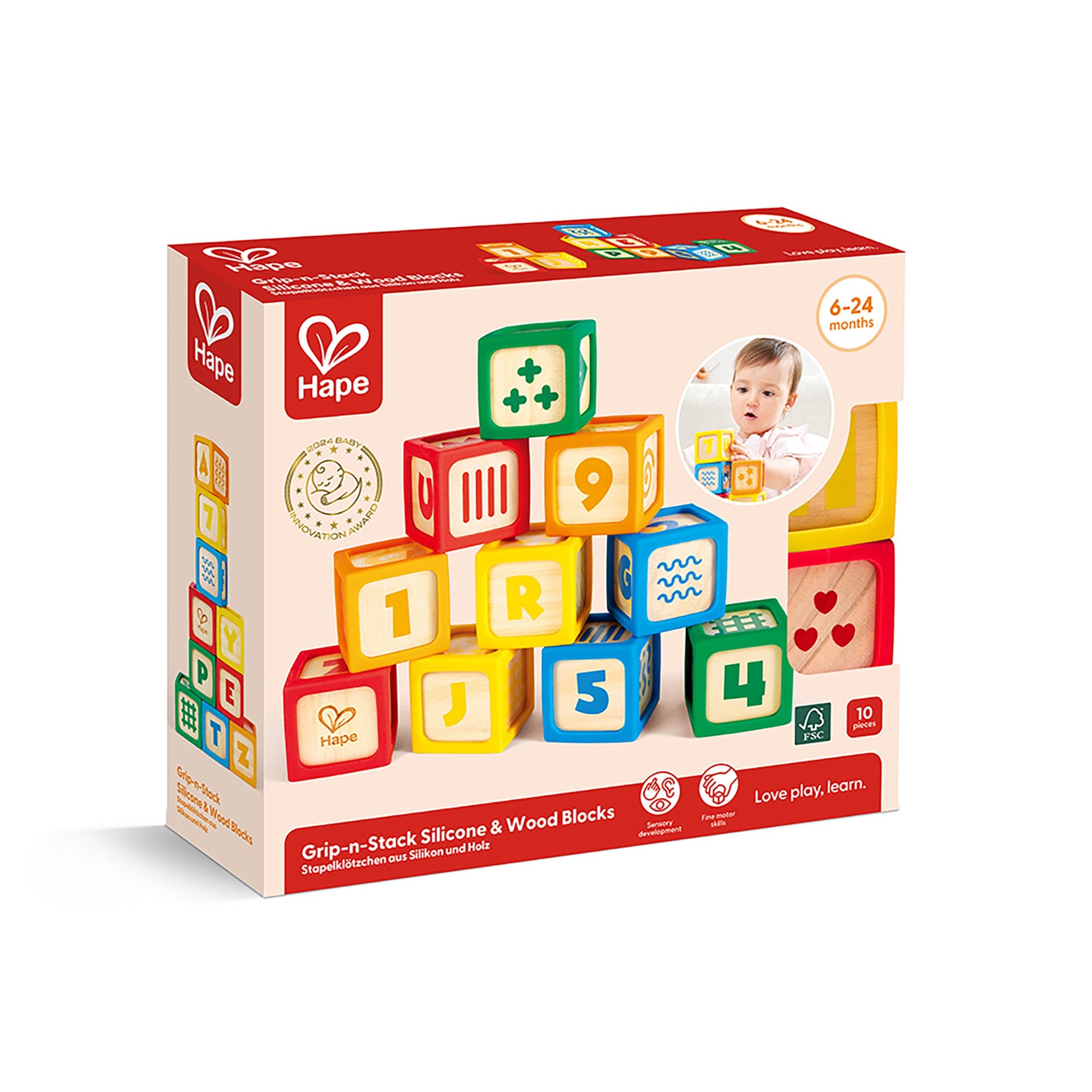 Grip-n- Stack Silicone & Wood Blocks