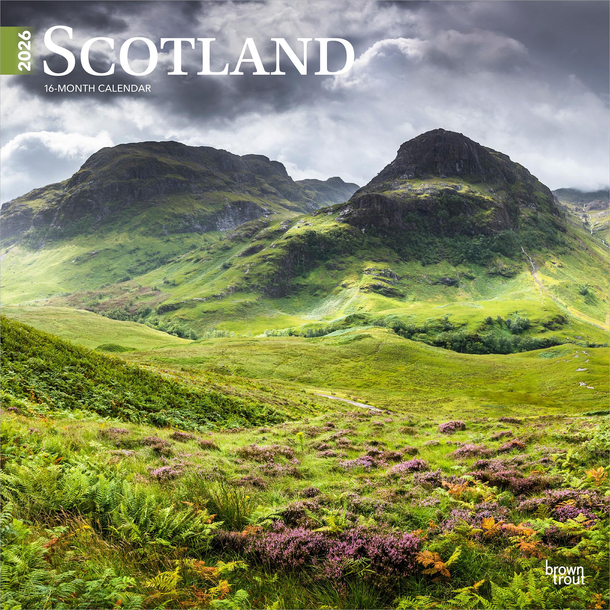 Scotland 2026 Wall Calendar