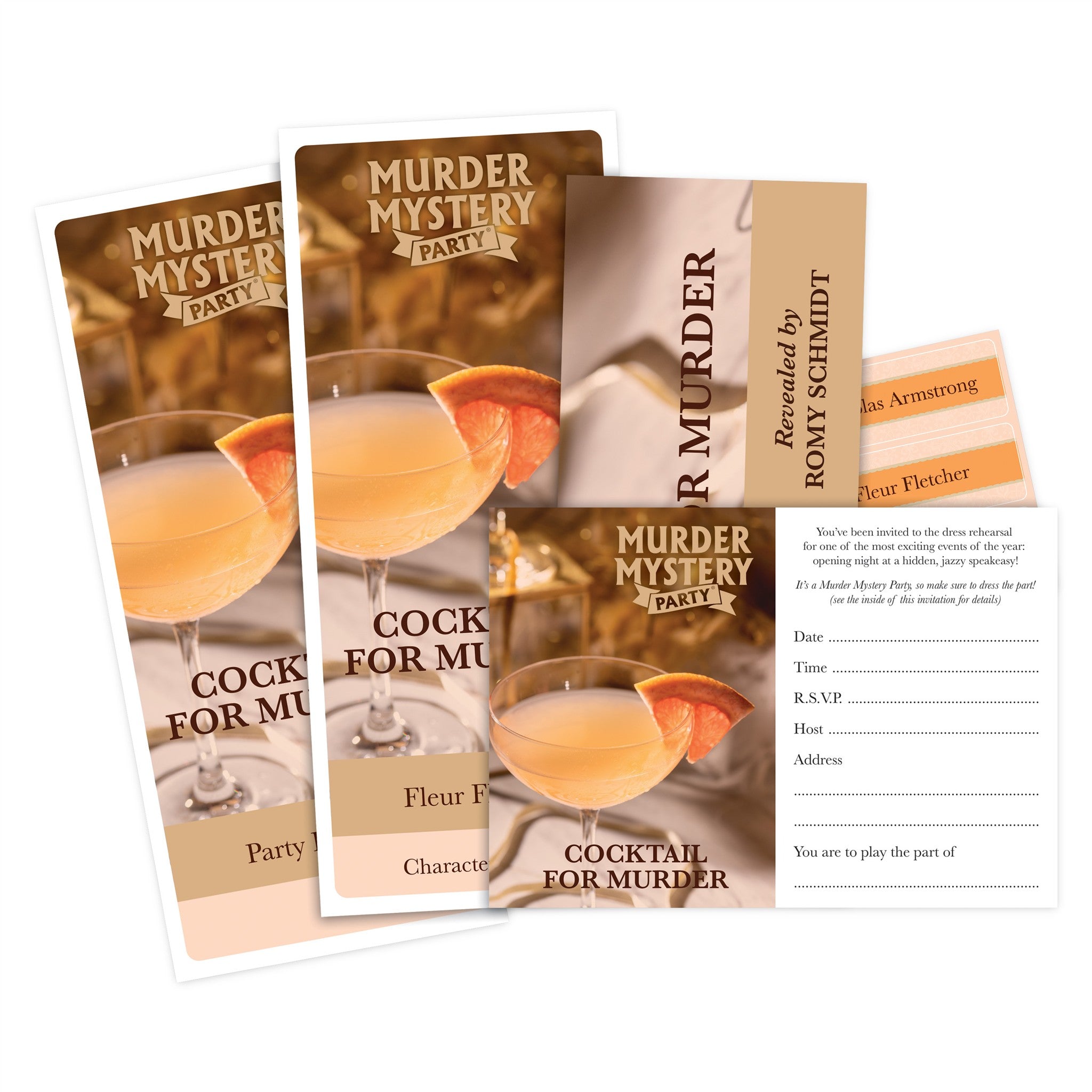 Cocktail For Murder Murder Mystery Party Game