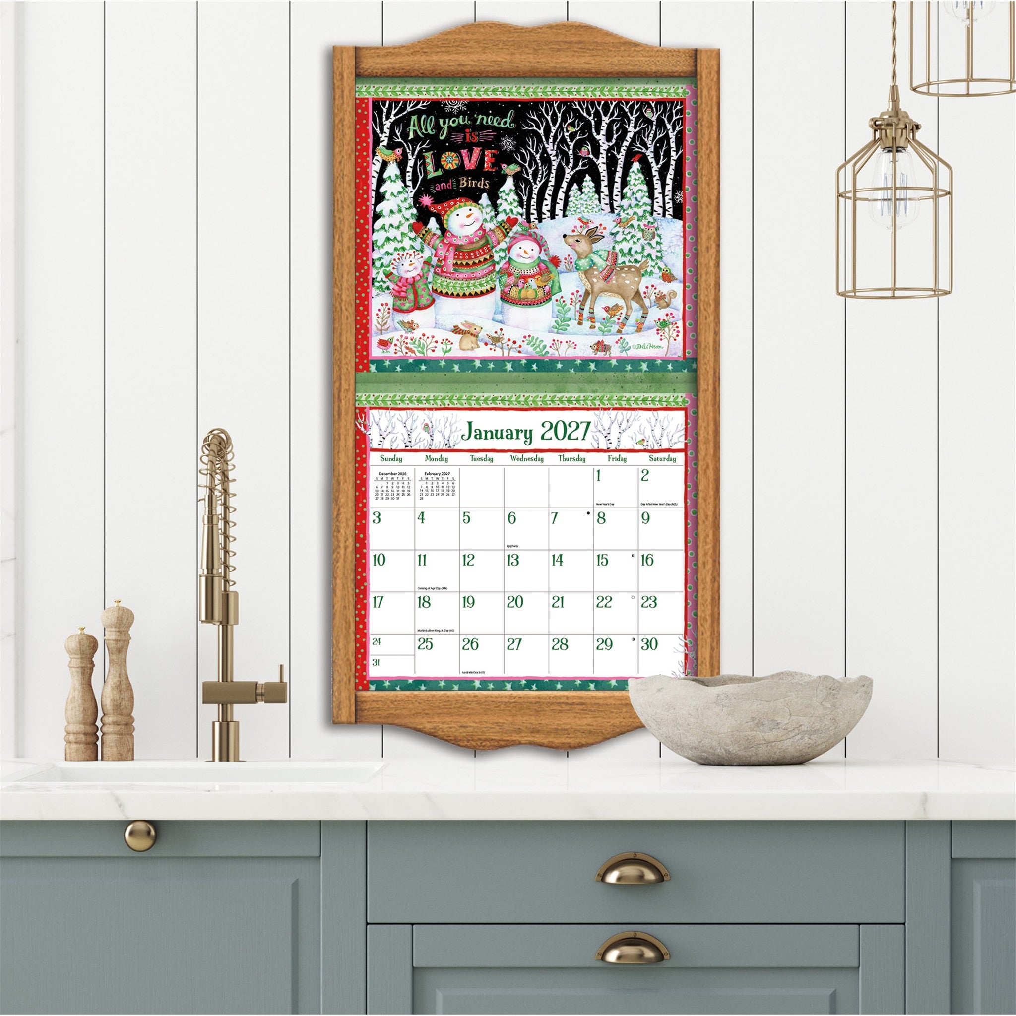 Simple Inspirations 2027 Wall Calendar