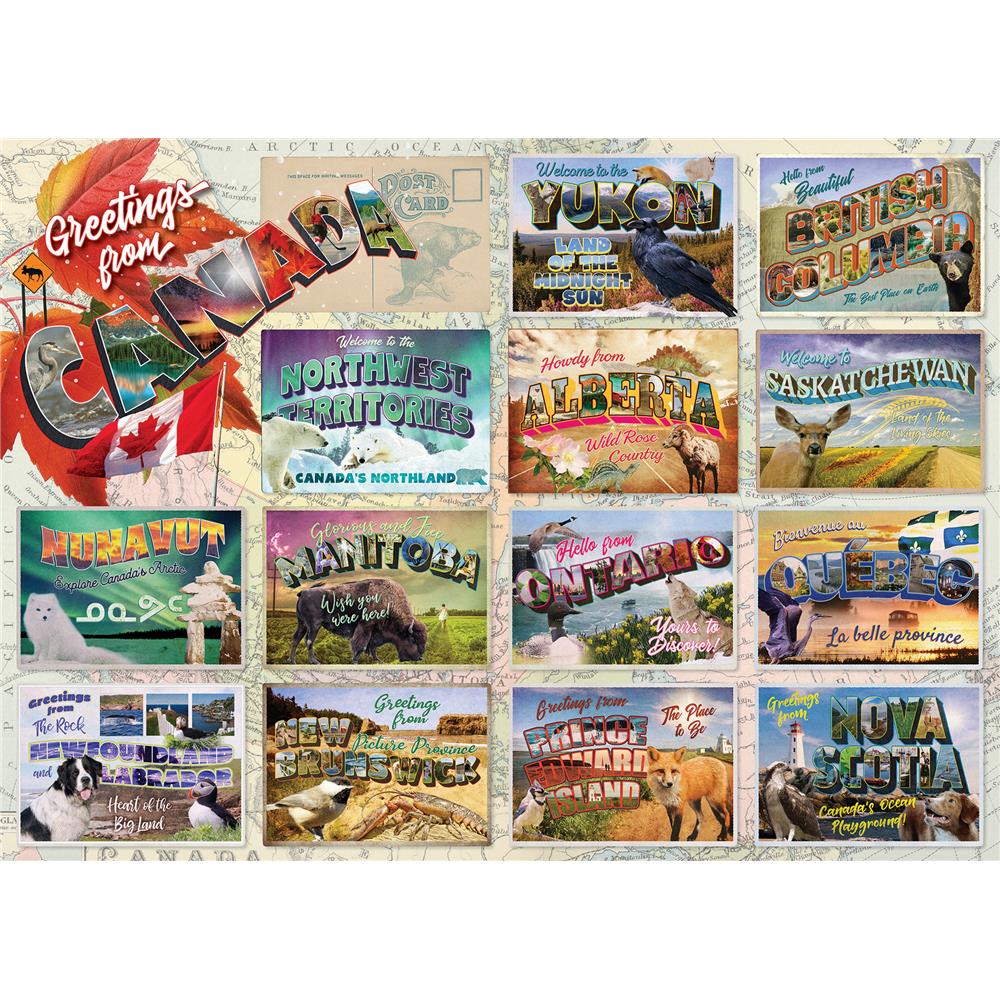 Greetings from Canada Jigsaw Puzzle (1000 Piece) - Online Exclusive