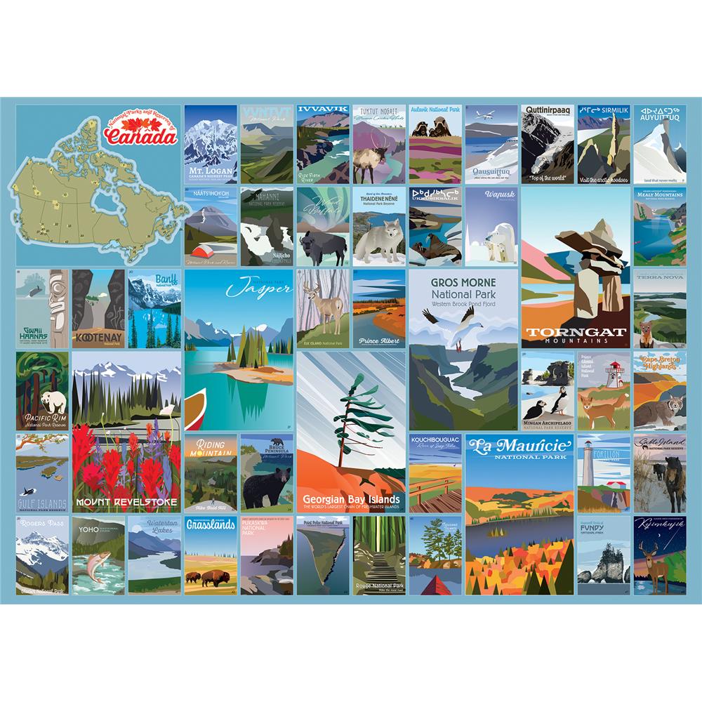National Parks and Reserves of Canada Jigsaw Puzzle (1000 Piece) - Online Exclusive