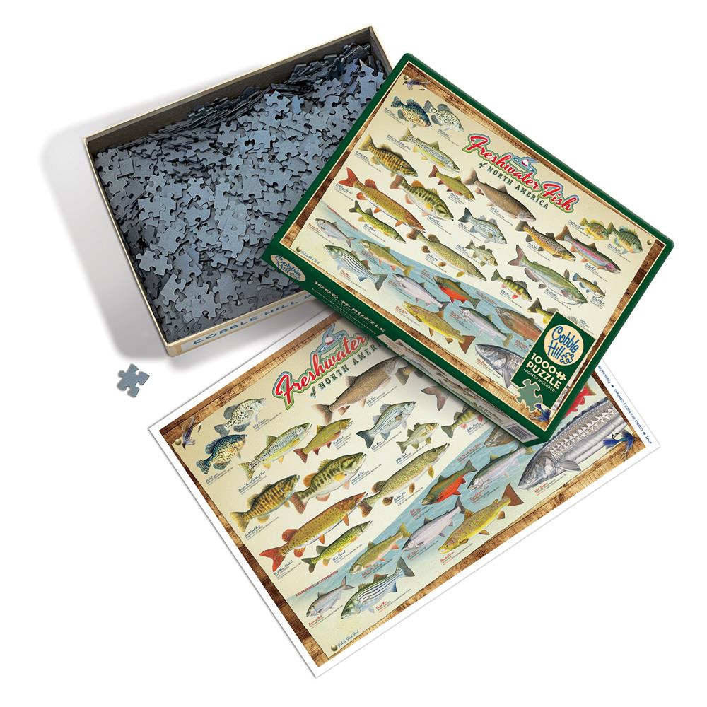 Cobble Hill - Freshwater Fish Of North America (1000-Piece Puzzle)