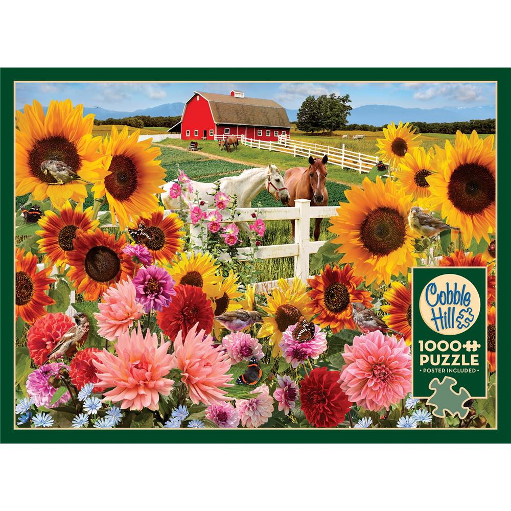 Sunflower Farm Jigsaw Puzzle (1000 Piece)