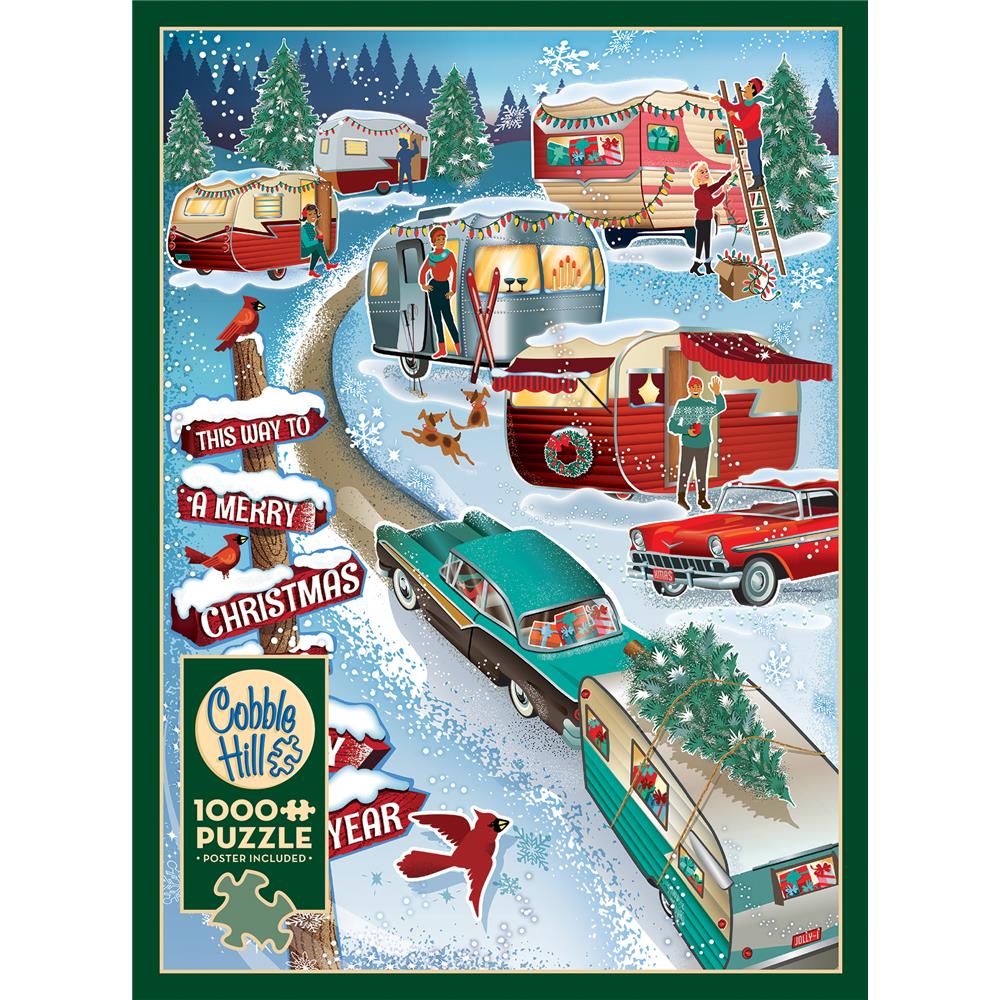 Christmas Campers Jigsaw Puzzle (1000 Piece) - Online Exclusive