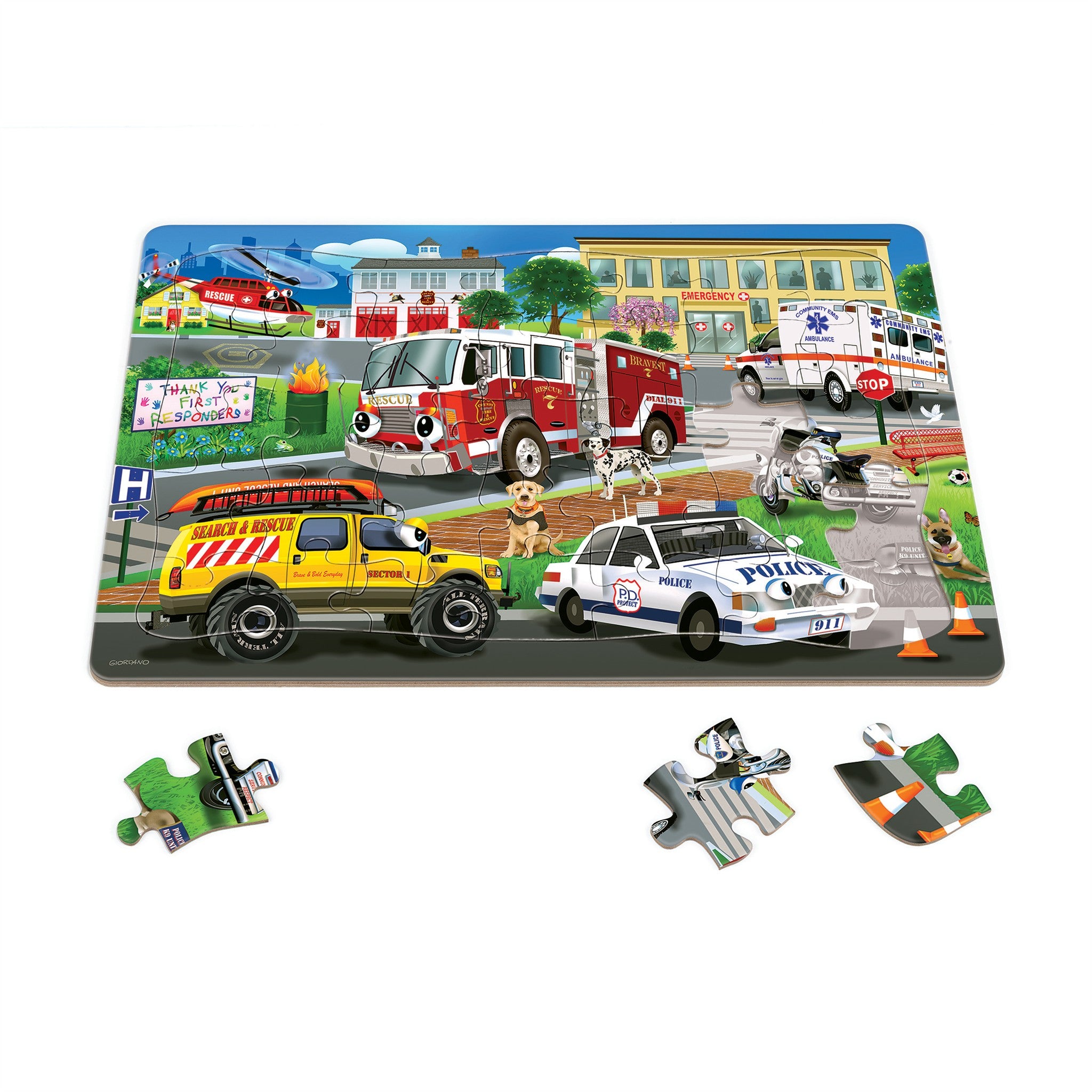 Emergency Response 35 Piece Tray Puzzle
