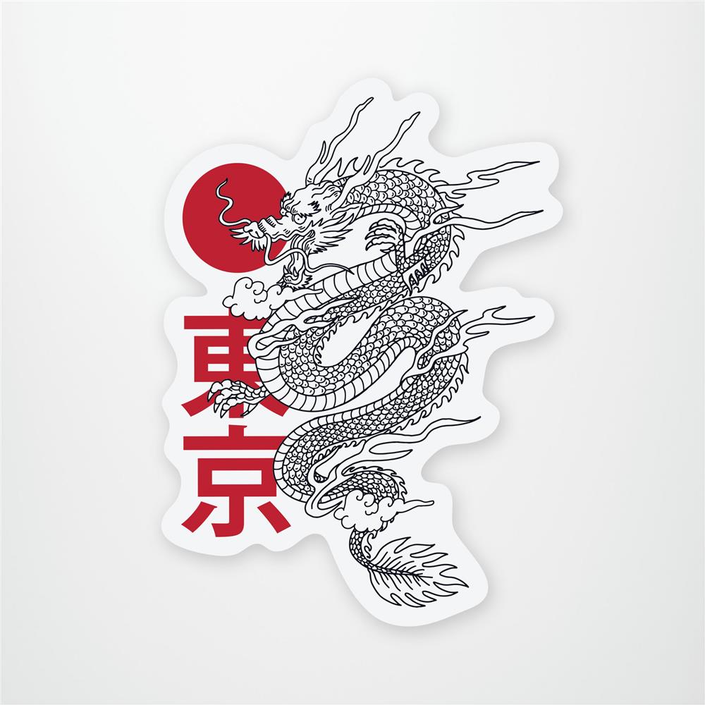 Tokyo Dragon Vinyl Sticker
