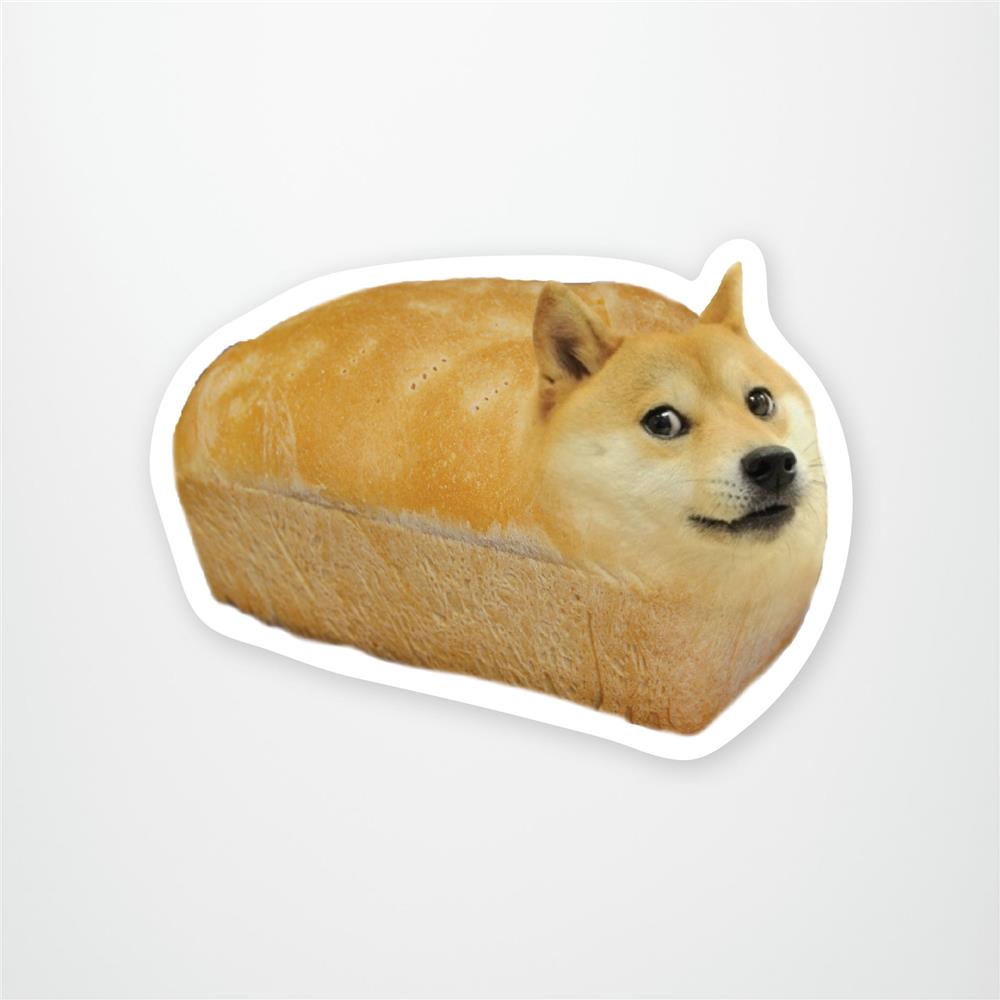 Doge Bread Vinyl Sticker