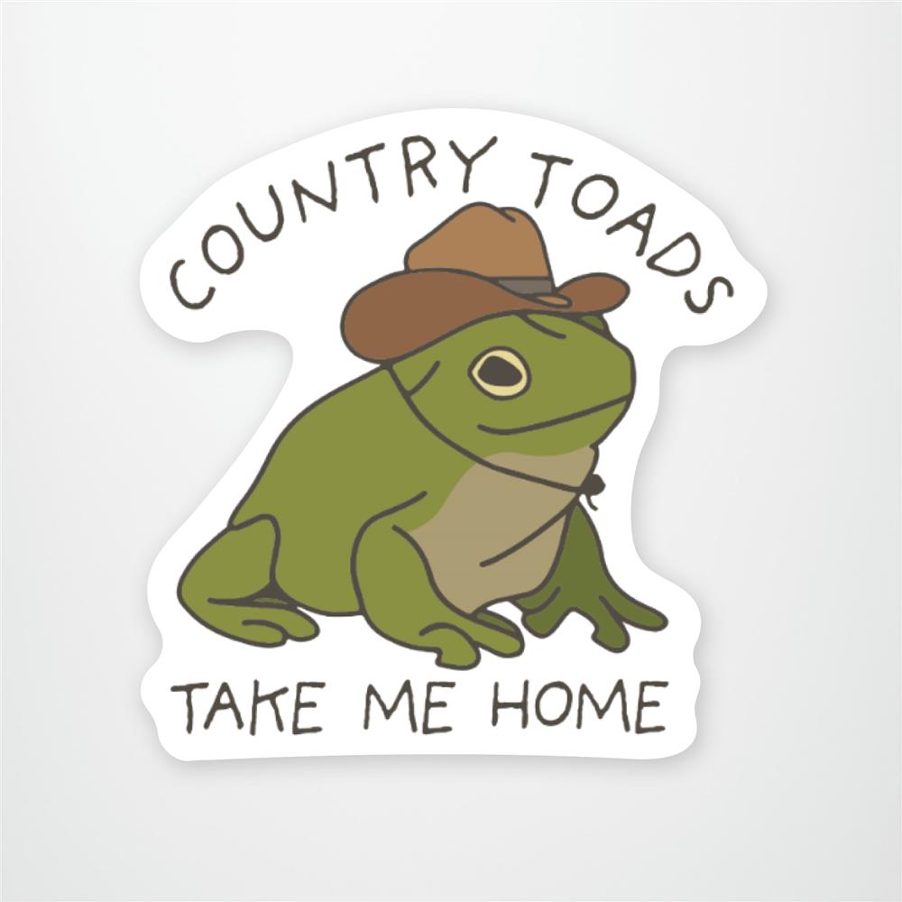 Country Toads Vinyl Sticker