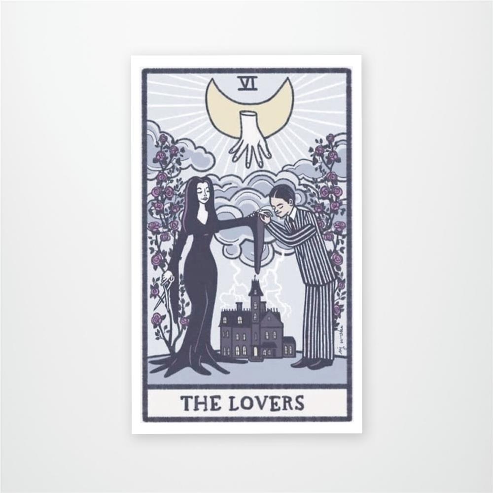 The Lovers Card Vinyl Sticker