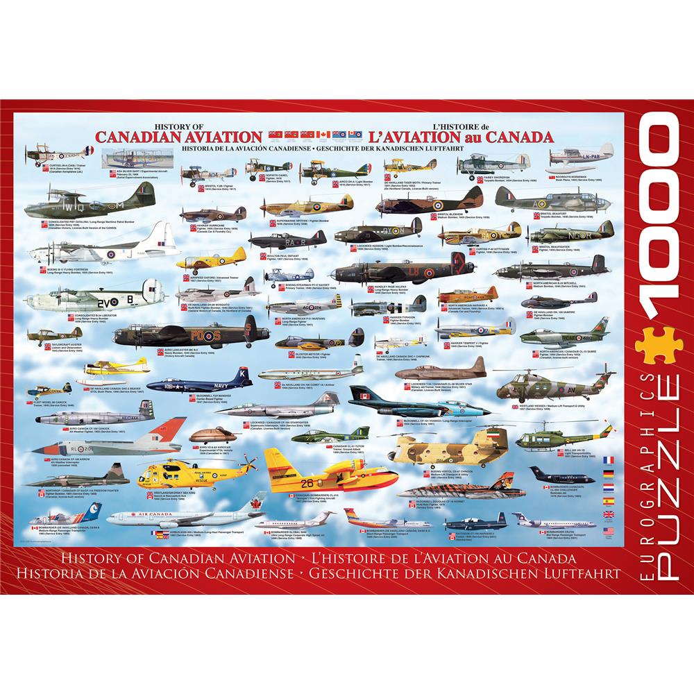 History of Canadian Aviaion Jigsaw Puzzle (1000 Piece) - Online Exclusive