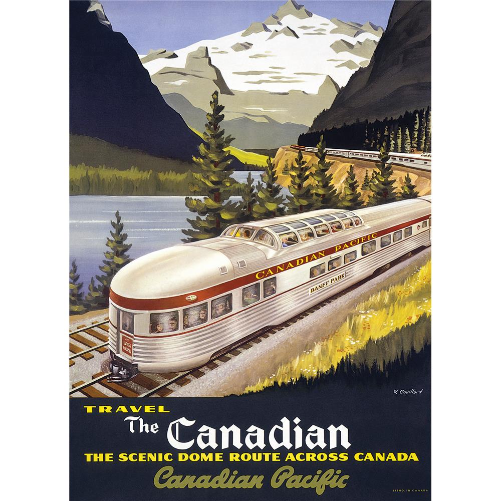 Beautiful Lake Louise Canadian Pacific Rail Jigsaw Puzzle (1000 Piece) - Online Exclusive