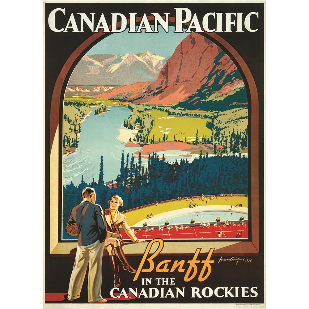Banff in the Canadian Rockies Canadian Pacific Rail Jigsaw Puzzle (1000 Piece) - Online Exclusive