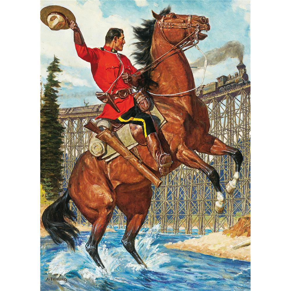 RCMP Train Salute Jigsaw Puzzle product image