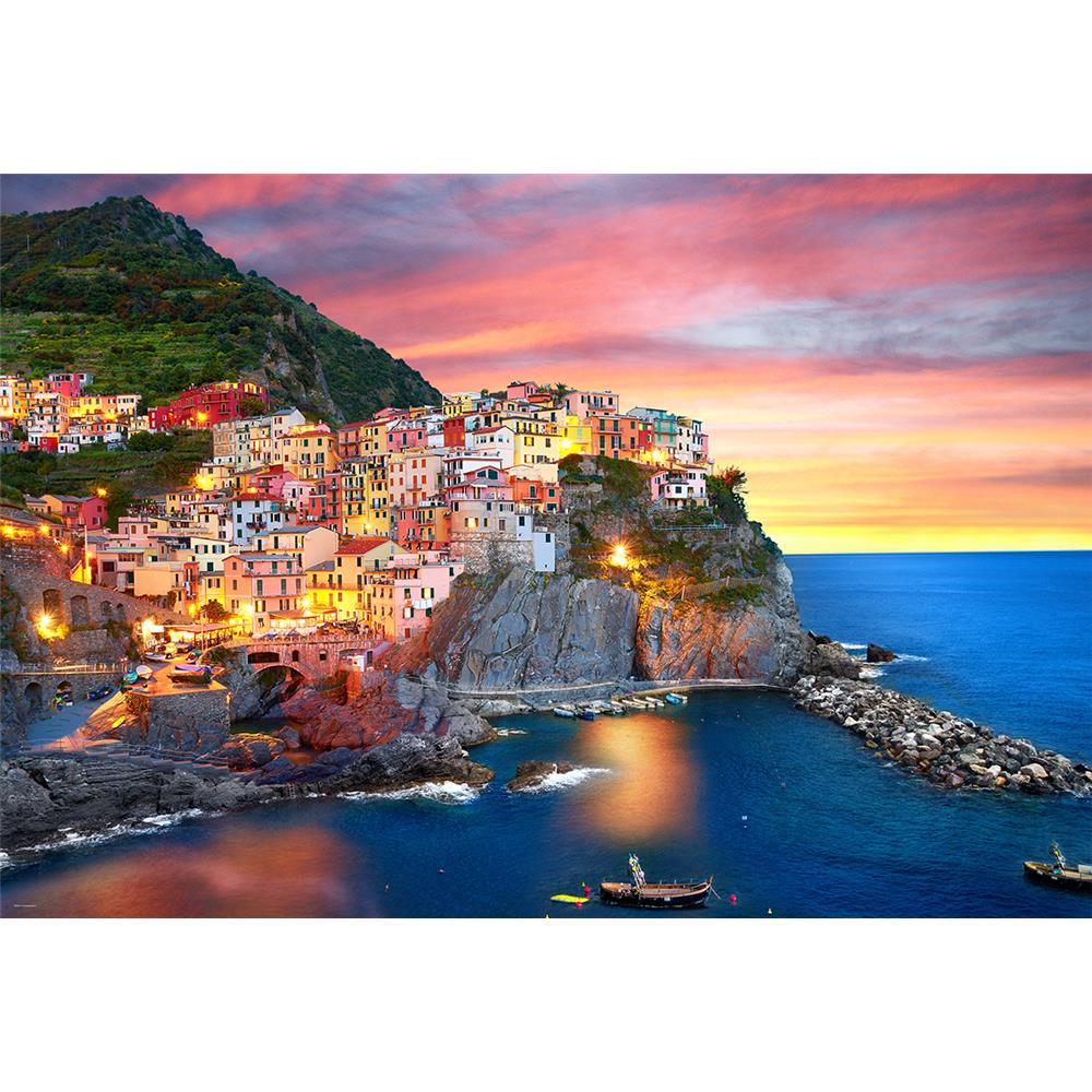 Manarola at Dusk Italy 2000 Piece Puzzle