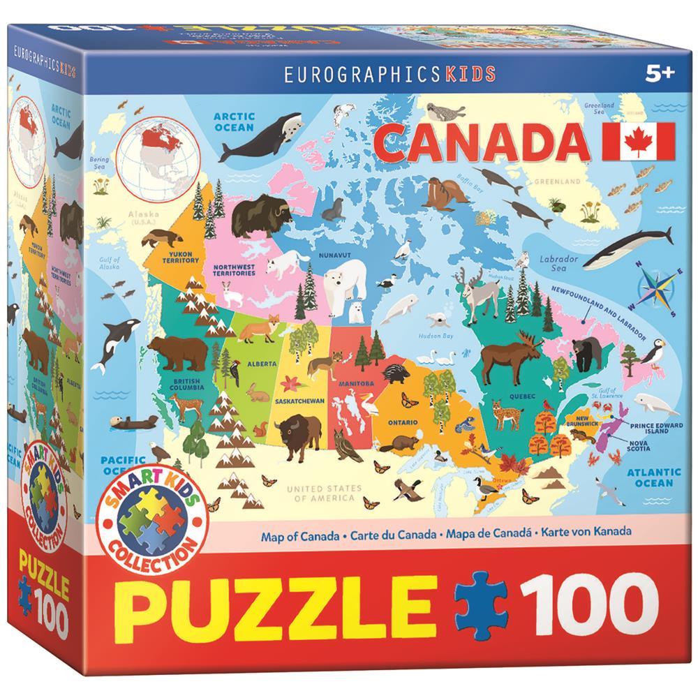 Illustrated Map of Canada Jigsaw Puzzle product image