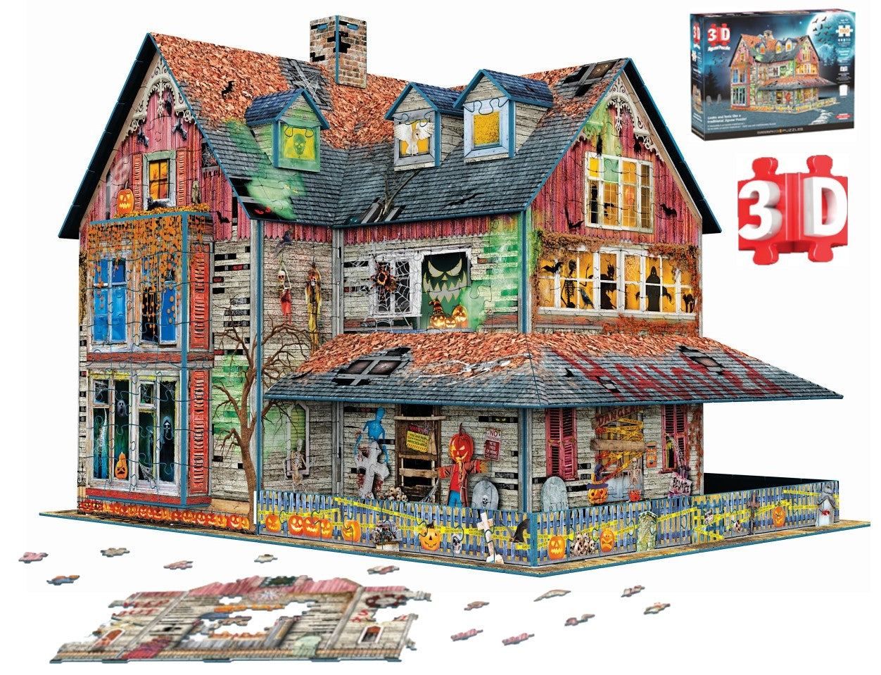 Haunted House 3D puzzle 1100 Piece