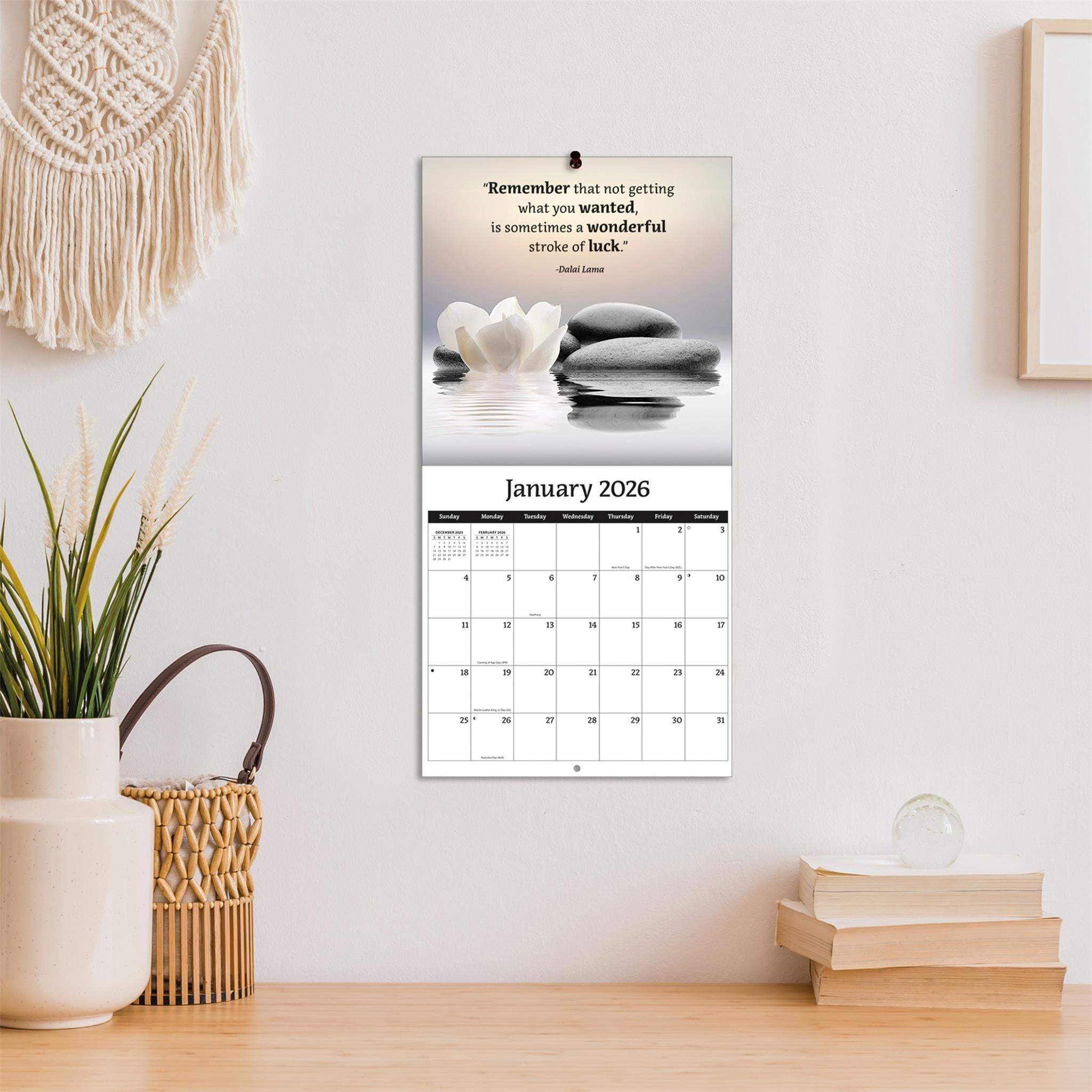 Zen 2026 Mini Calendar