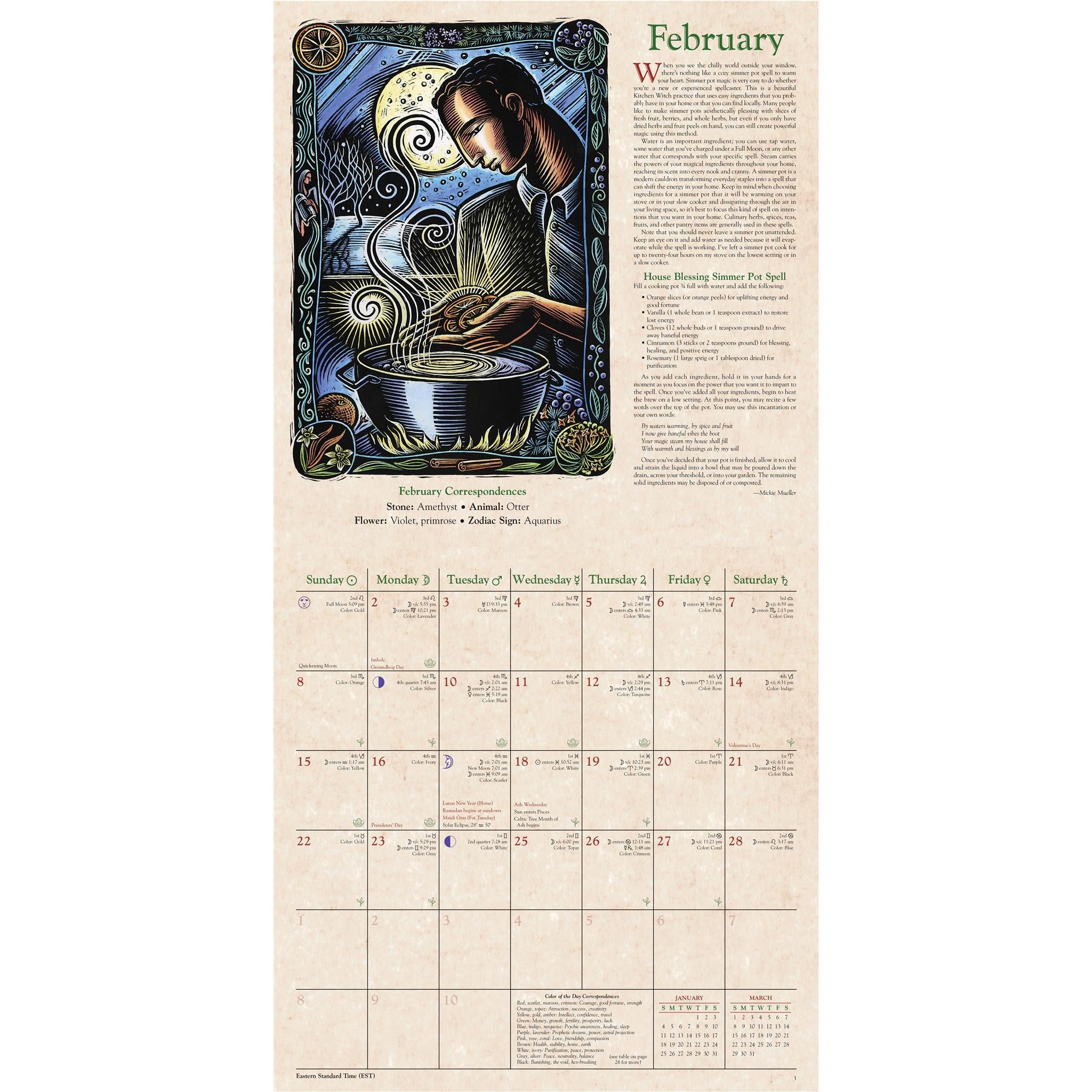 Witches 2026 Wall Calendar