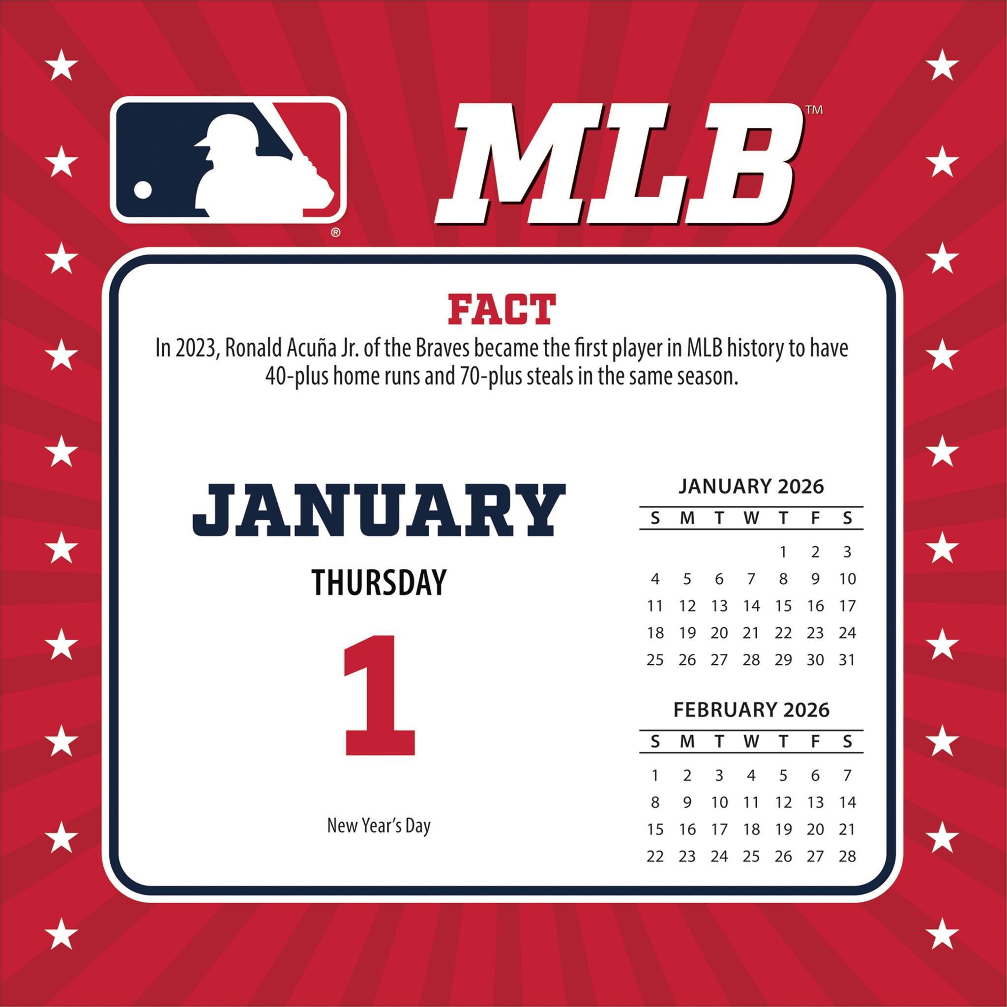 MLB All Team 2026 Box Calendar