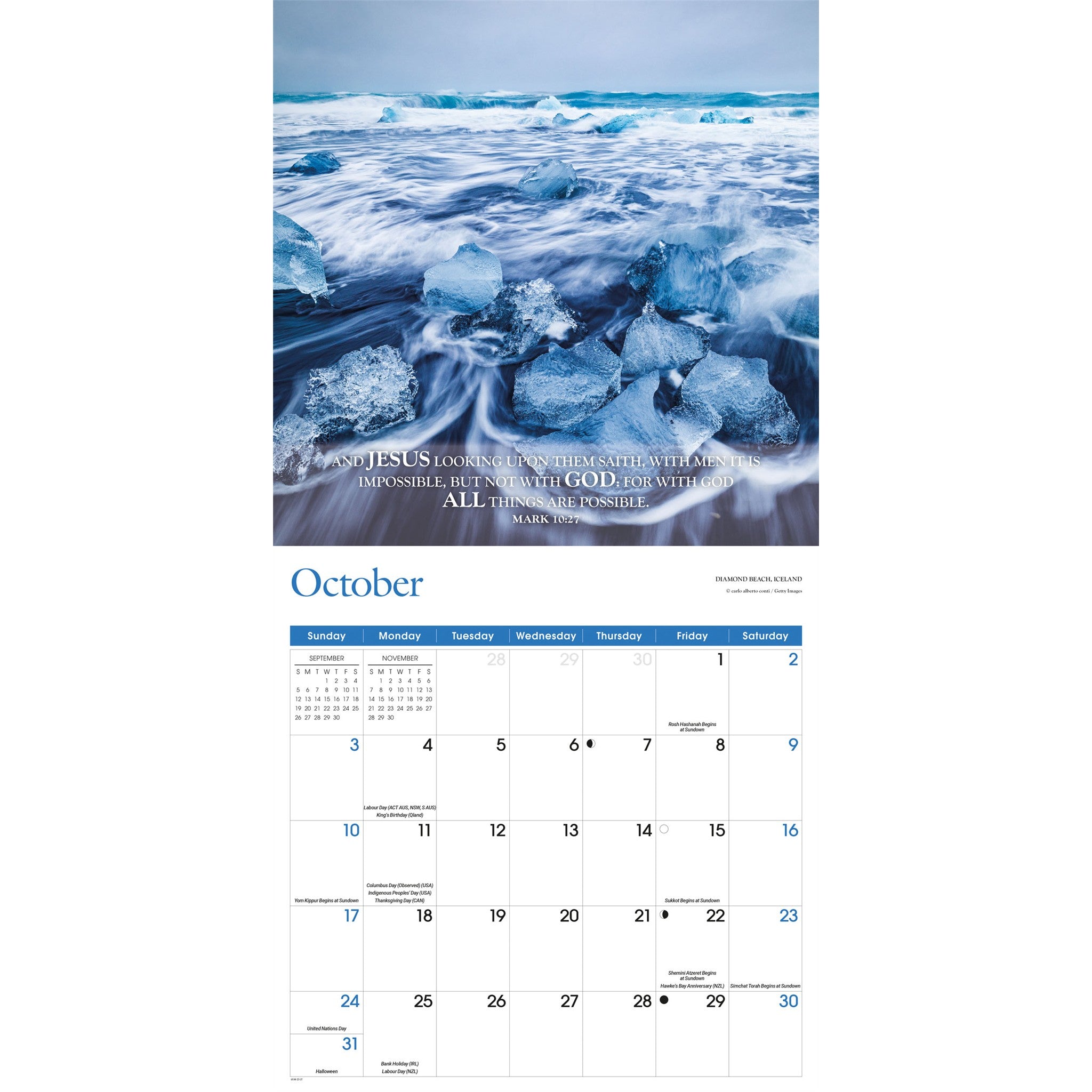 Bible Verses 2027 Wall Calendar