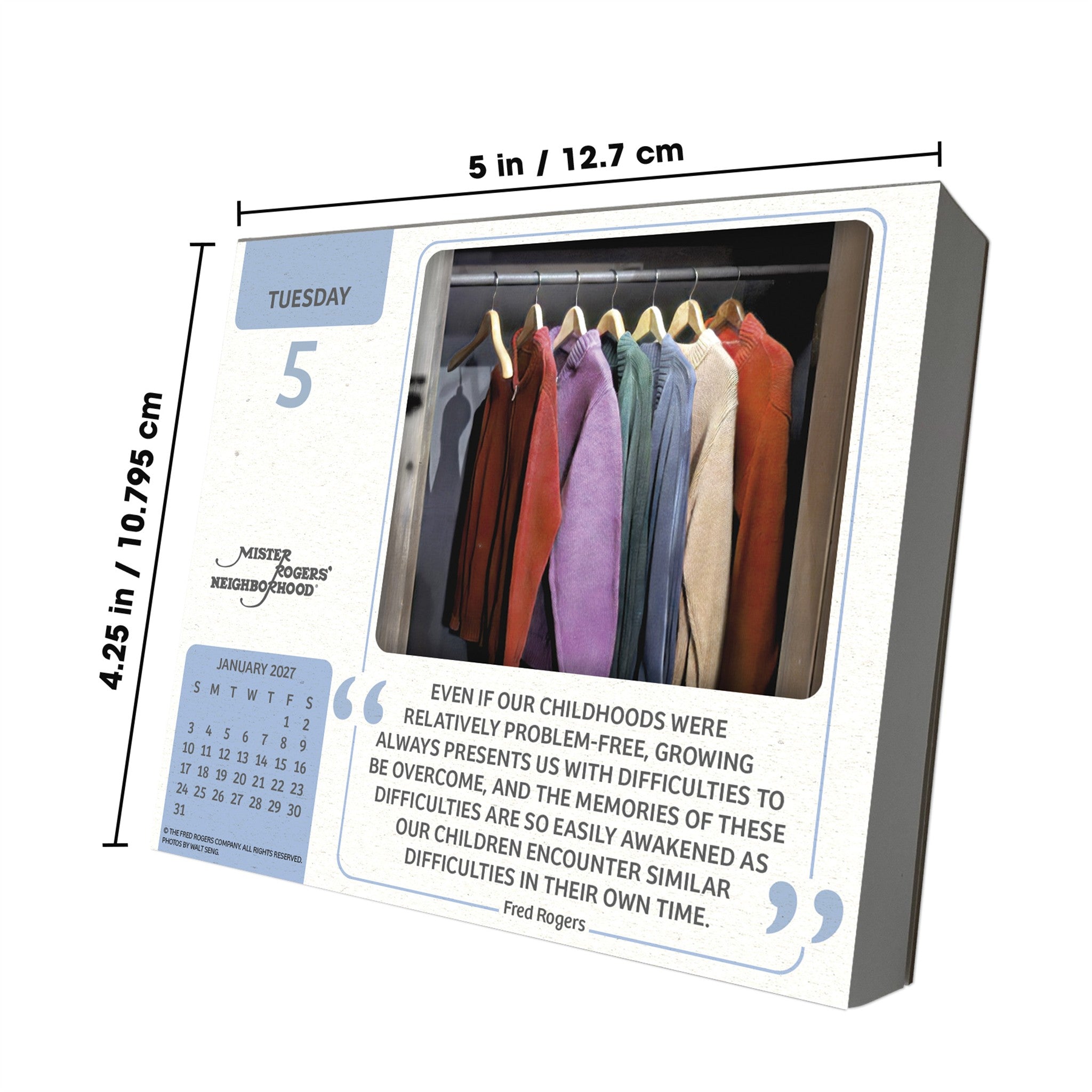 Mister Rogers 2027 Box Calendar - Online Only