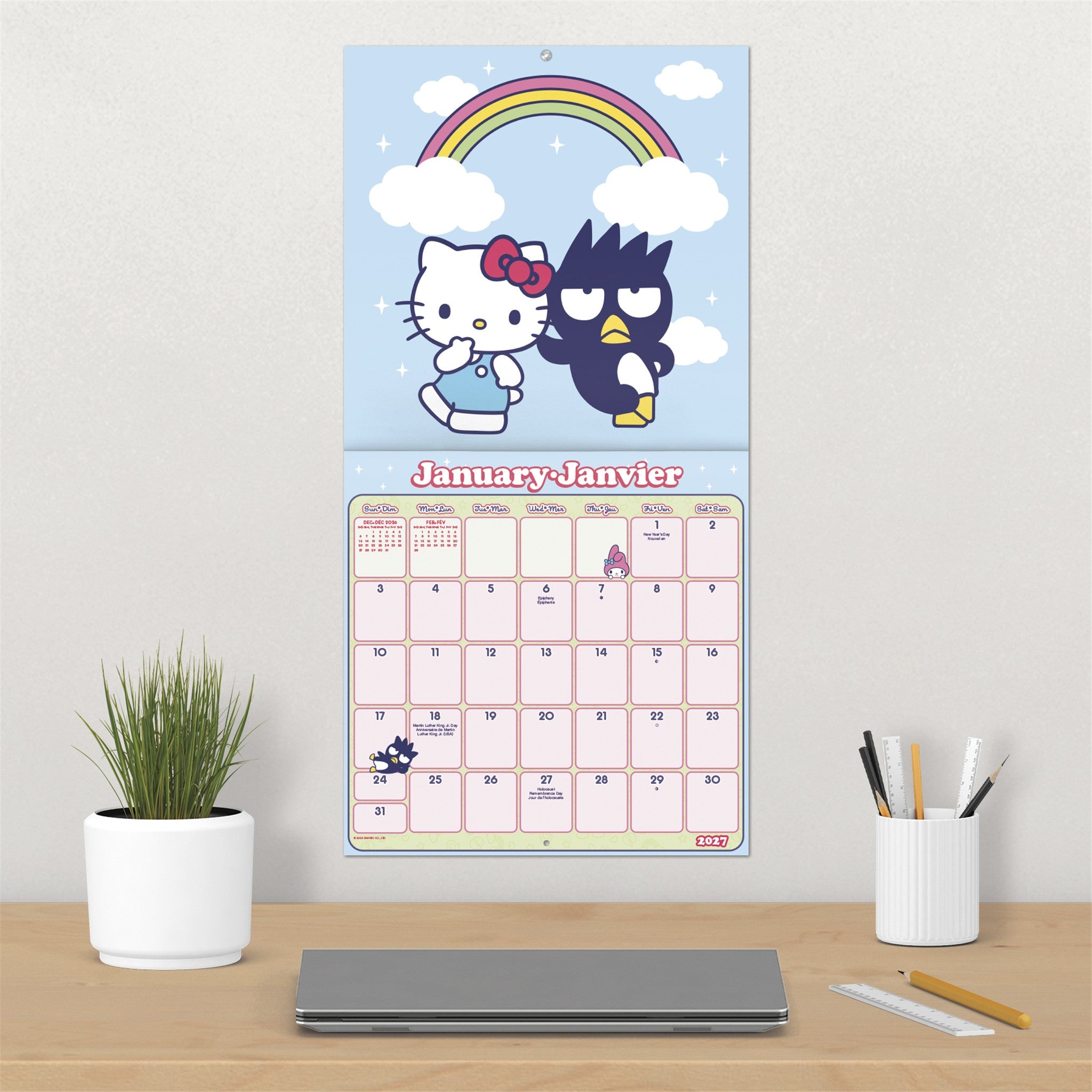 Hello Kitty and Friends 2027 Wall Calendar