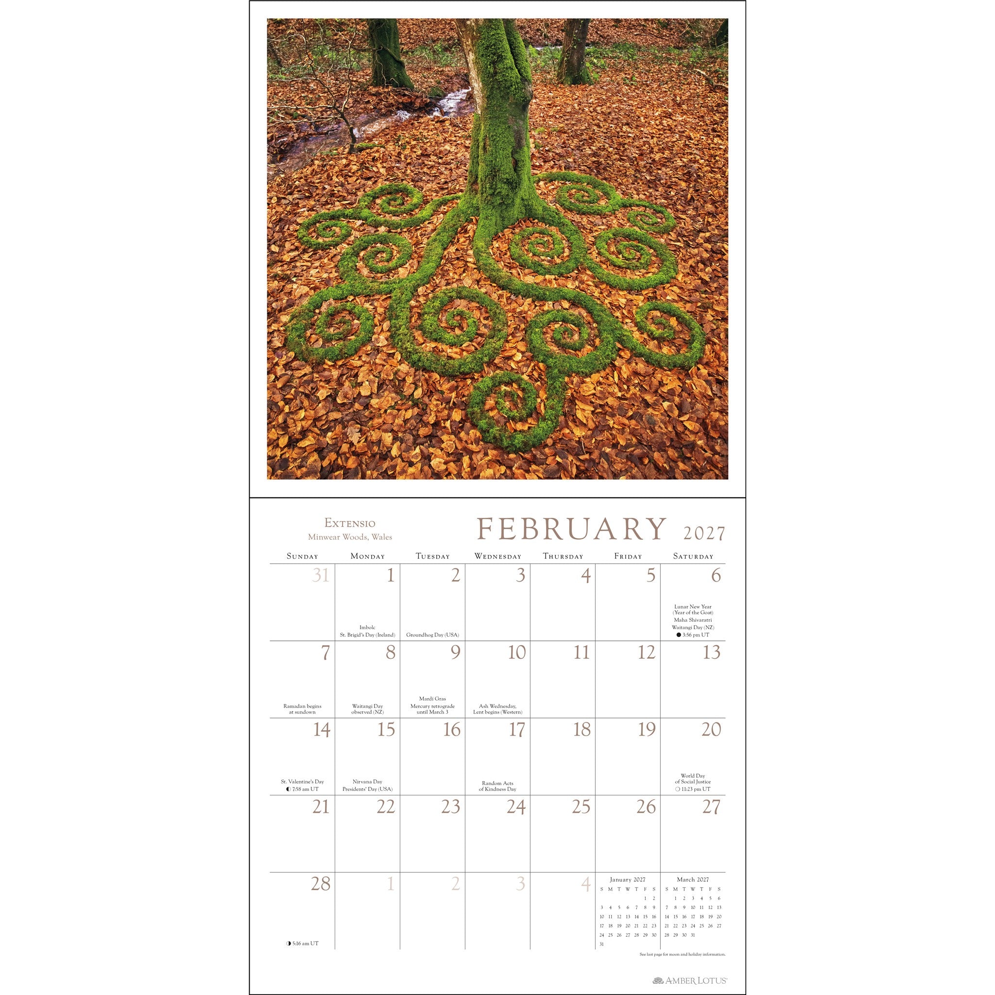 Sculpt the World 2027 Wall Calendar