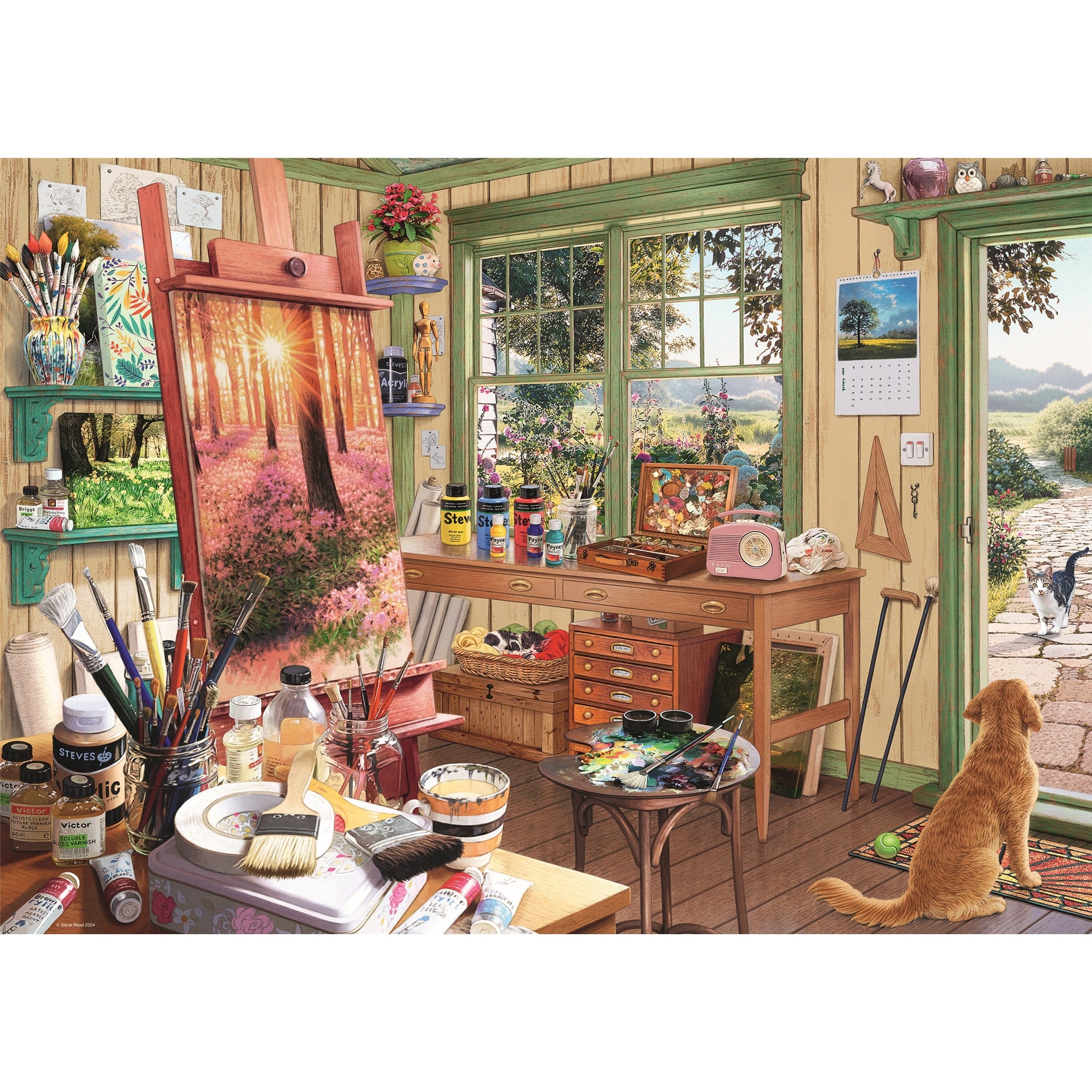 The Artist's Shed 1000 Piece Puzzle