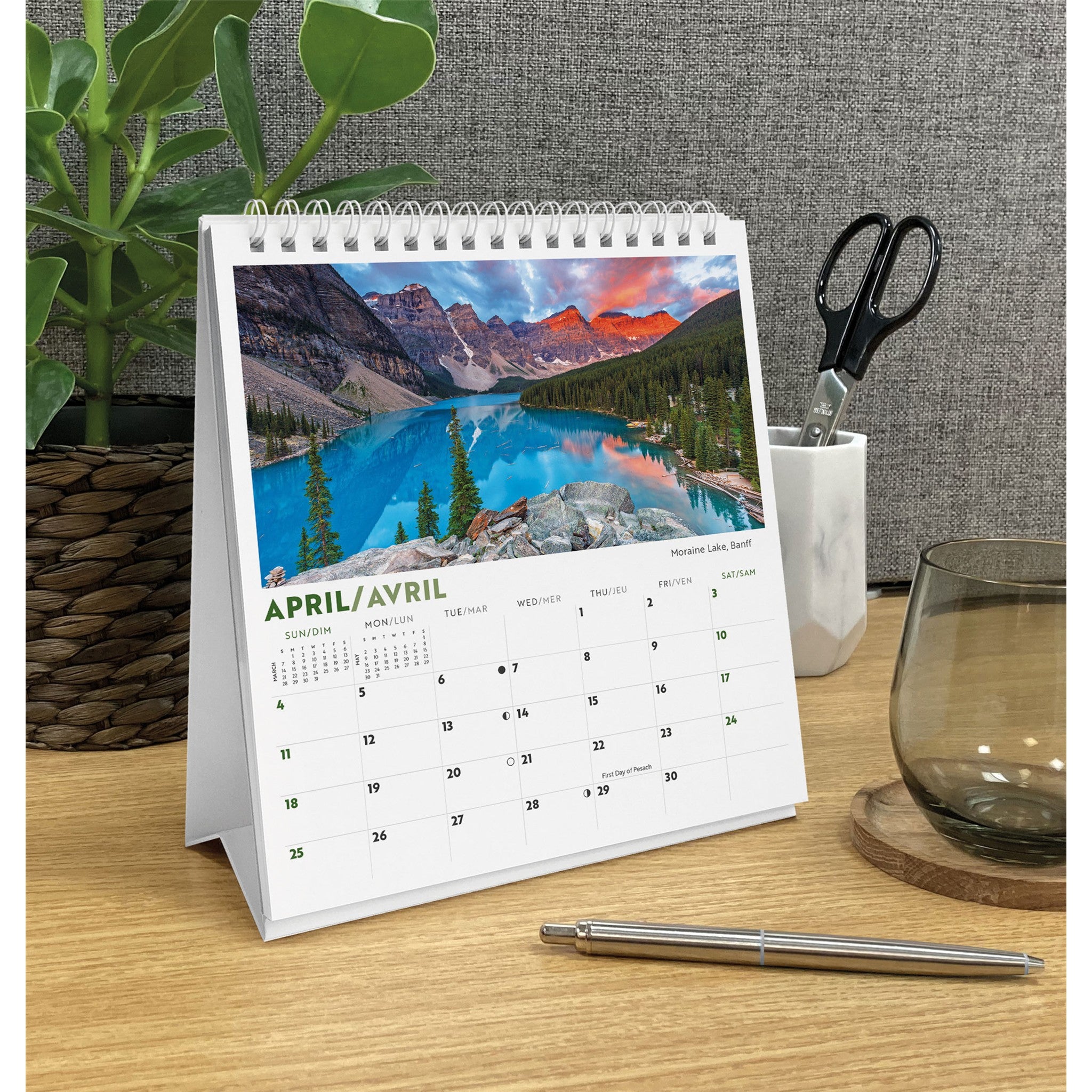 Canadian Rockies 2027 Easel Calendar
