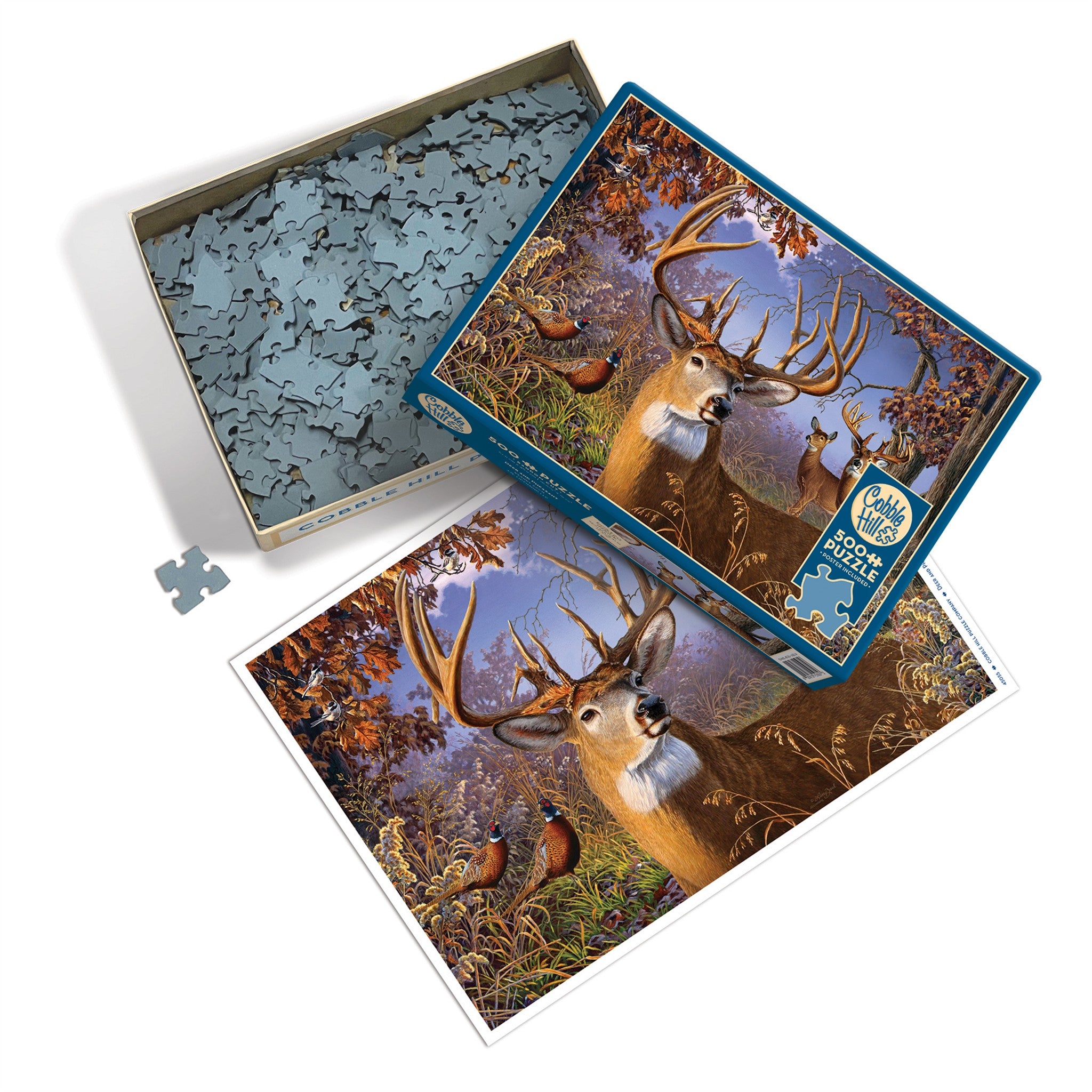 Deer and Pheasant 500 Piece Puzzle