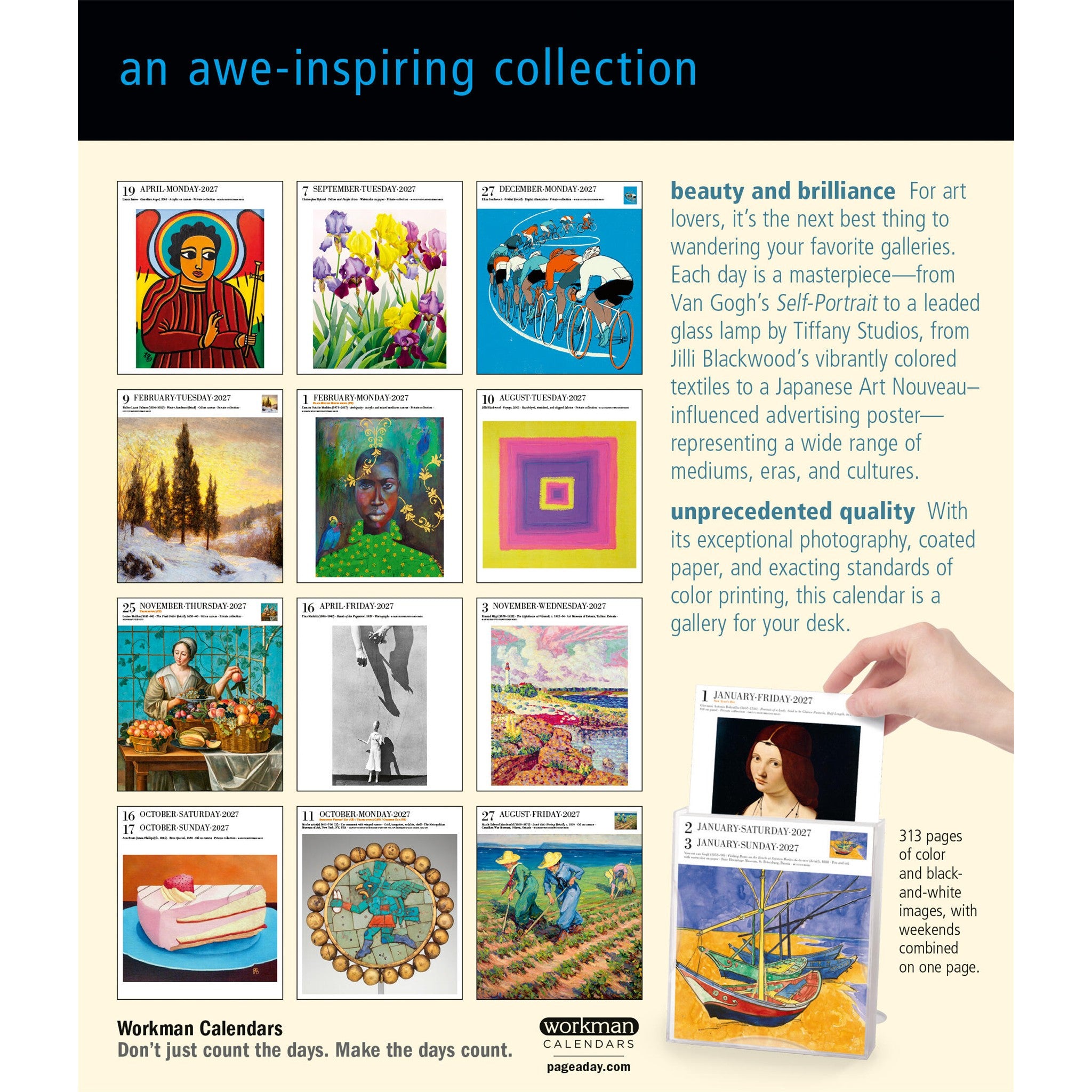 Art Gallery 2027 Box Calendar