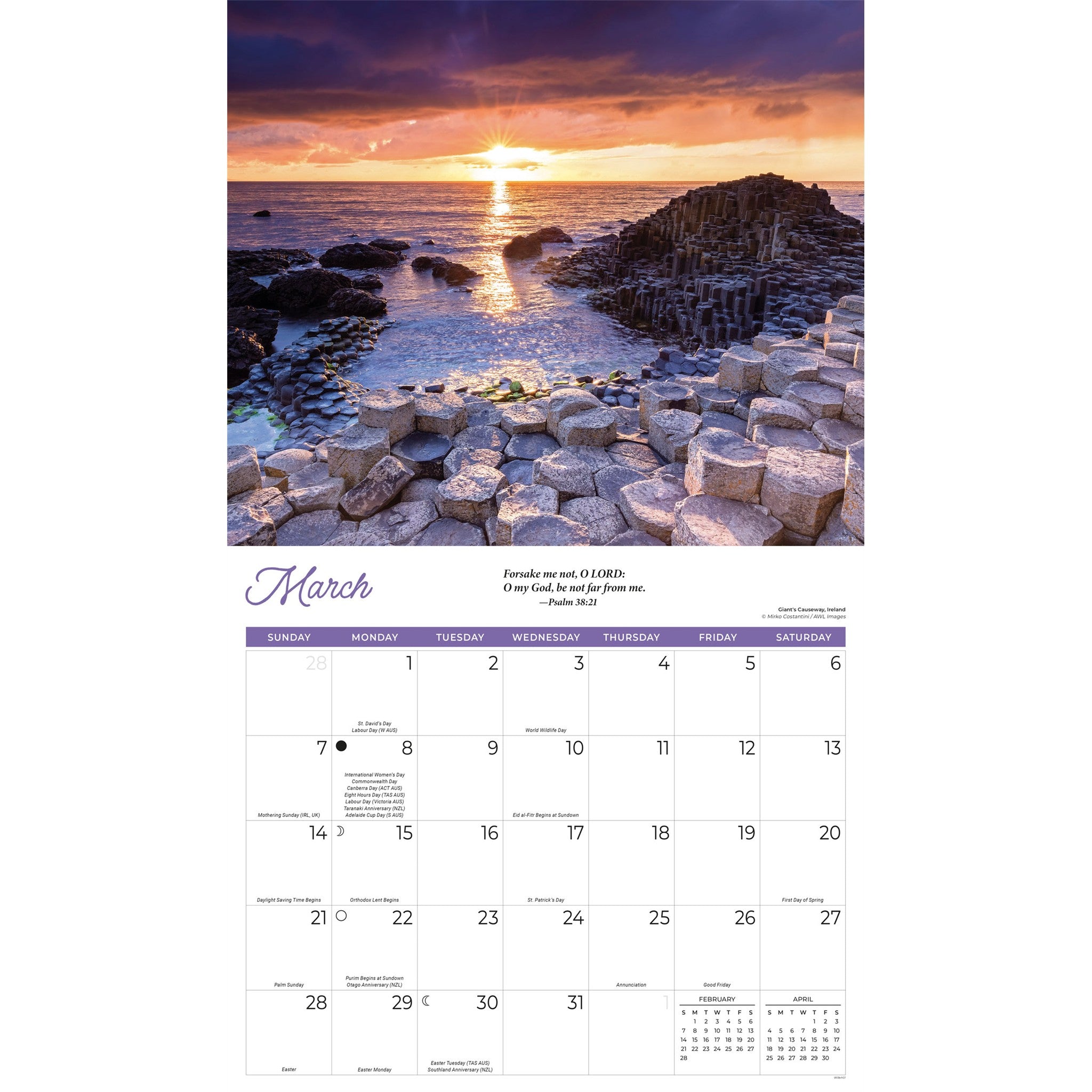 Psalms 2027 Wall Calendar