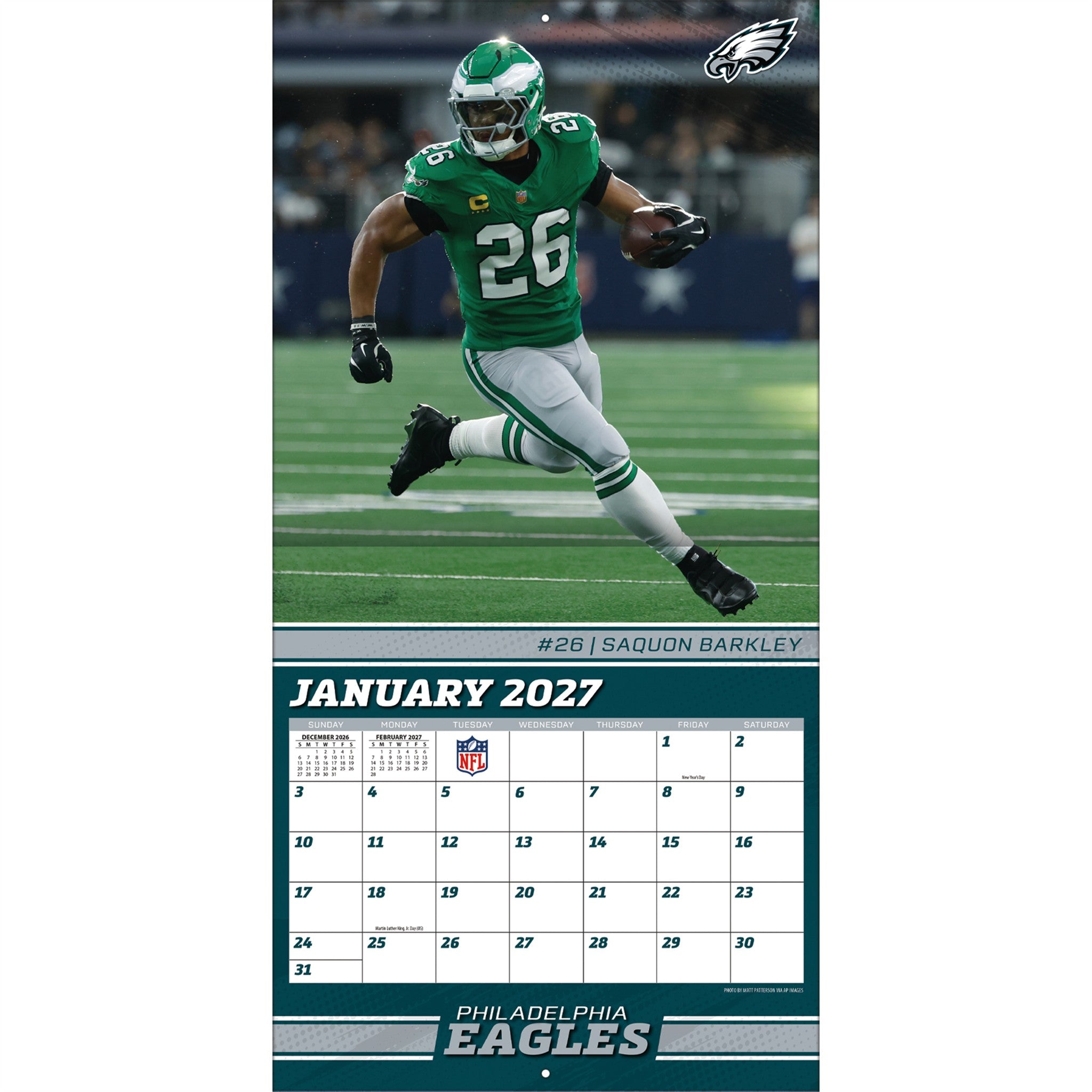 NFL Philadelphia Eagles 2027 Wall Calendar