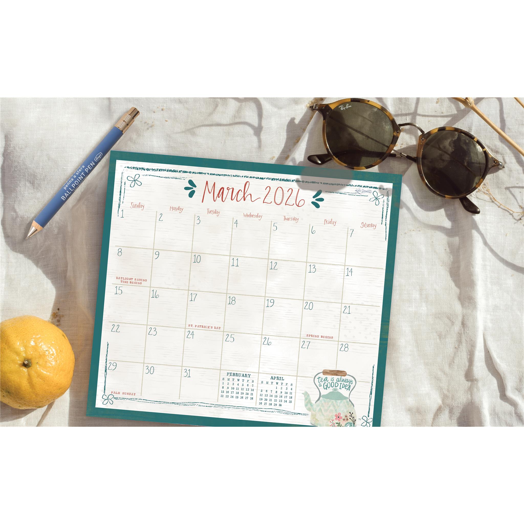 Tea 2026 Mini Magnetic Calendar - Online Only
